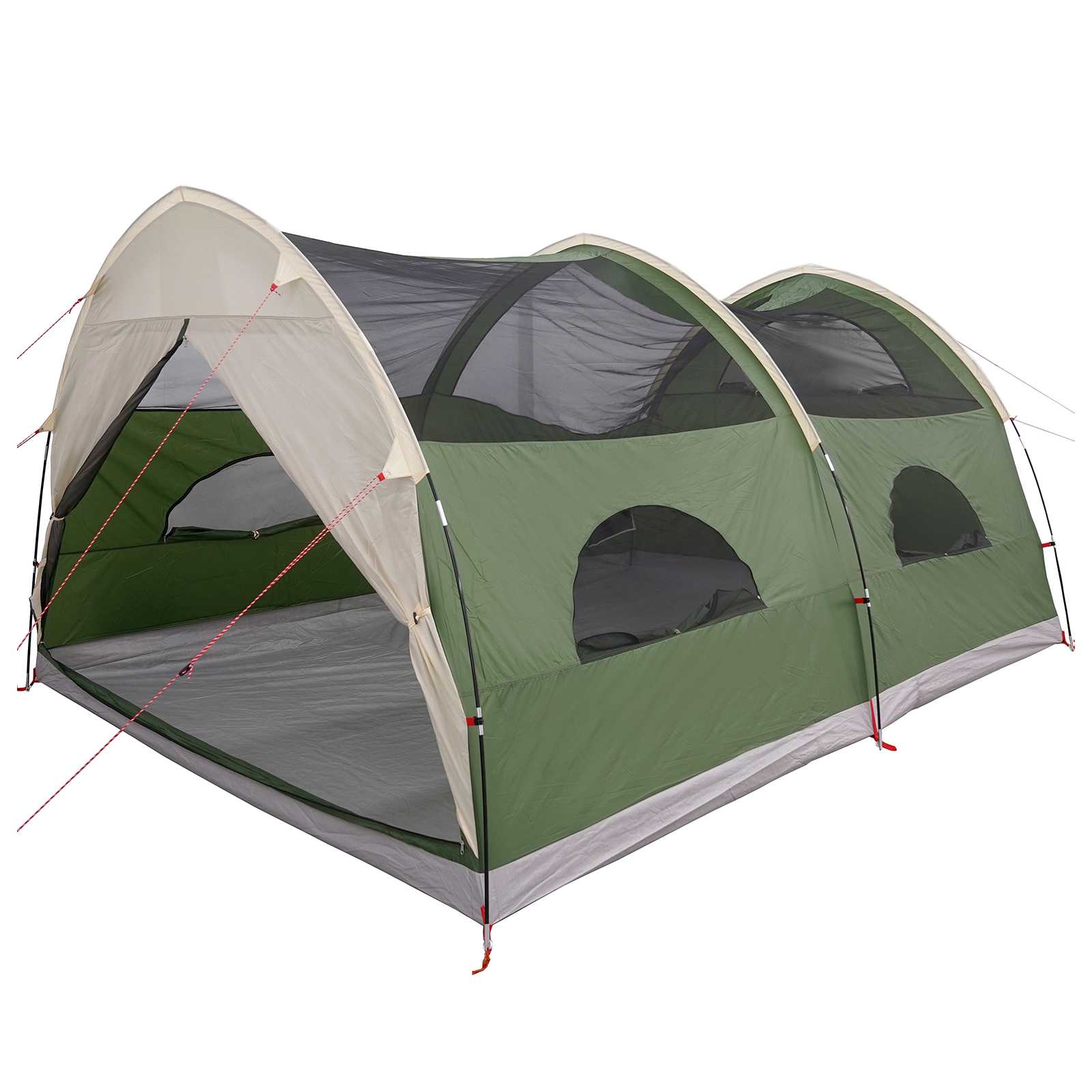 Tenda a tunnel con copertura impermeabile 10 persona Verde