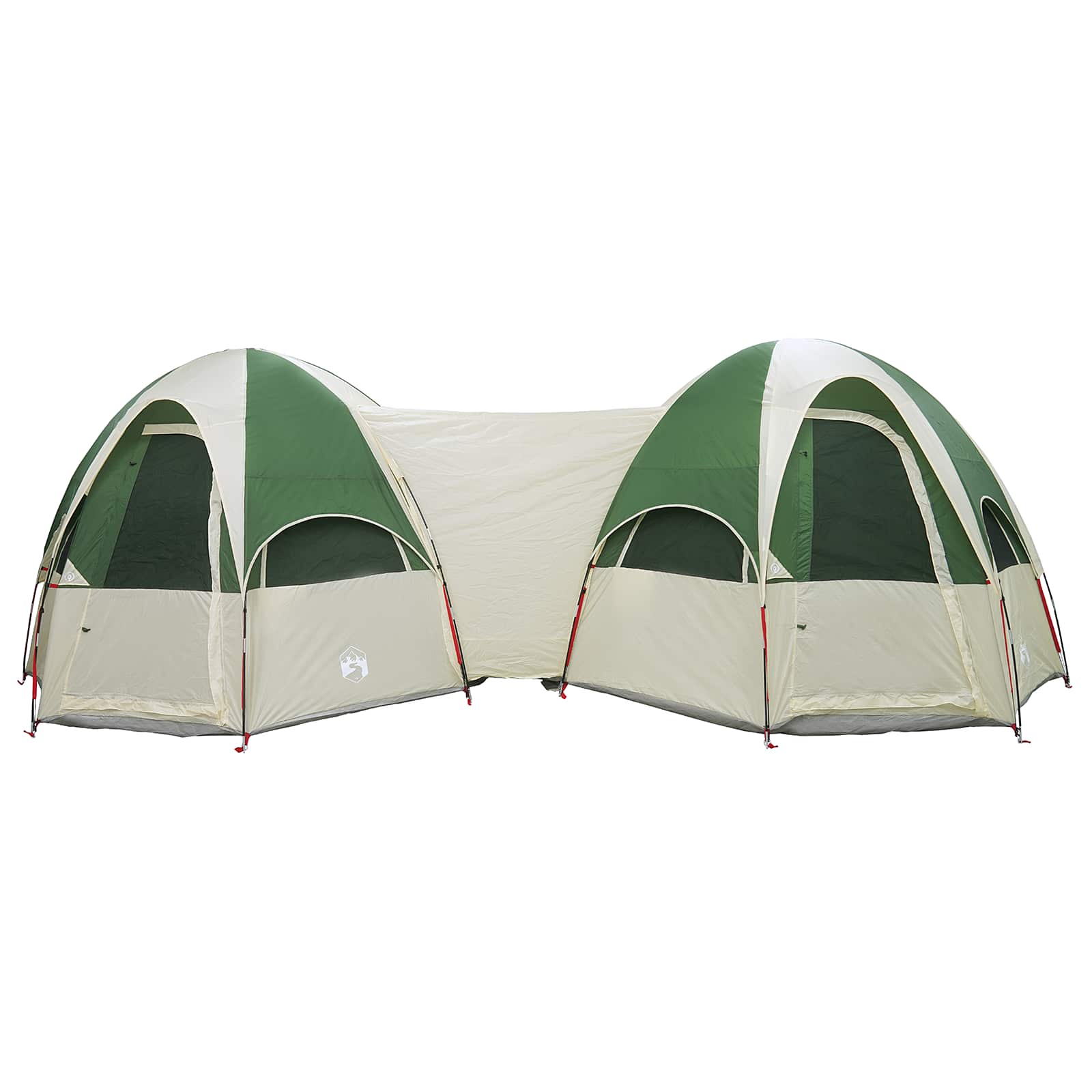 Tenda familiare con telo da pioggia resistente all'acqua Verde