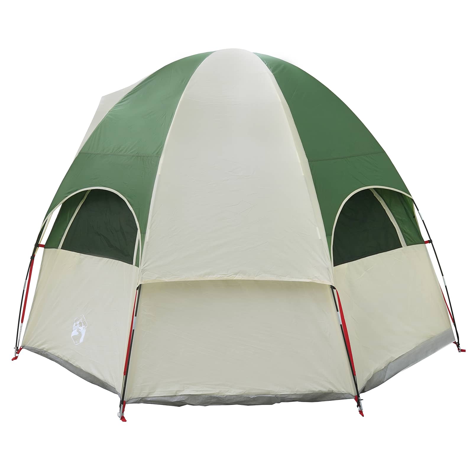 Tenda familiare con telo da pioggia resistente all'acqua Verde