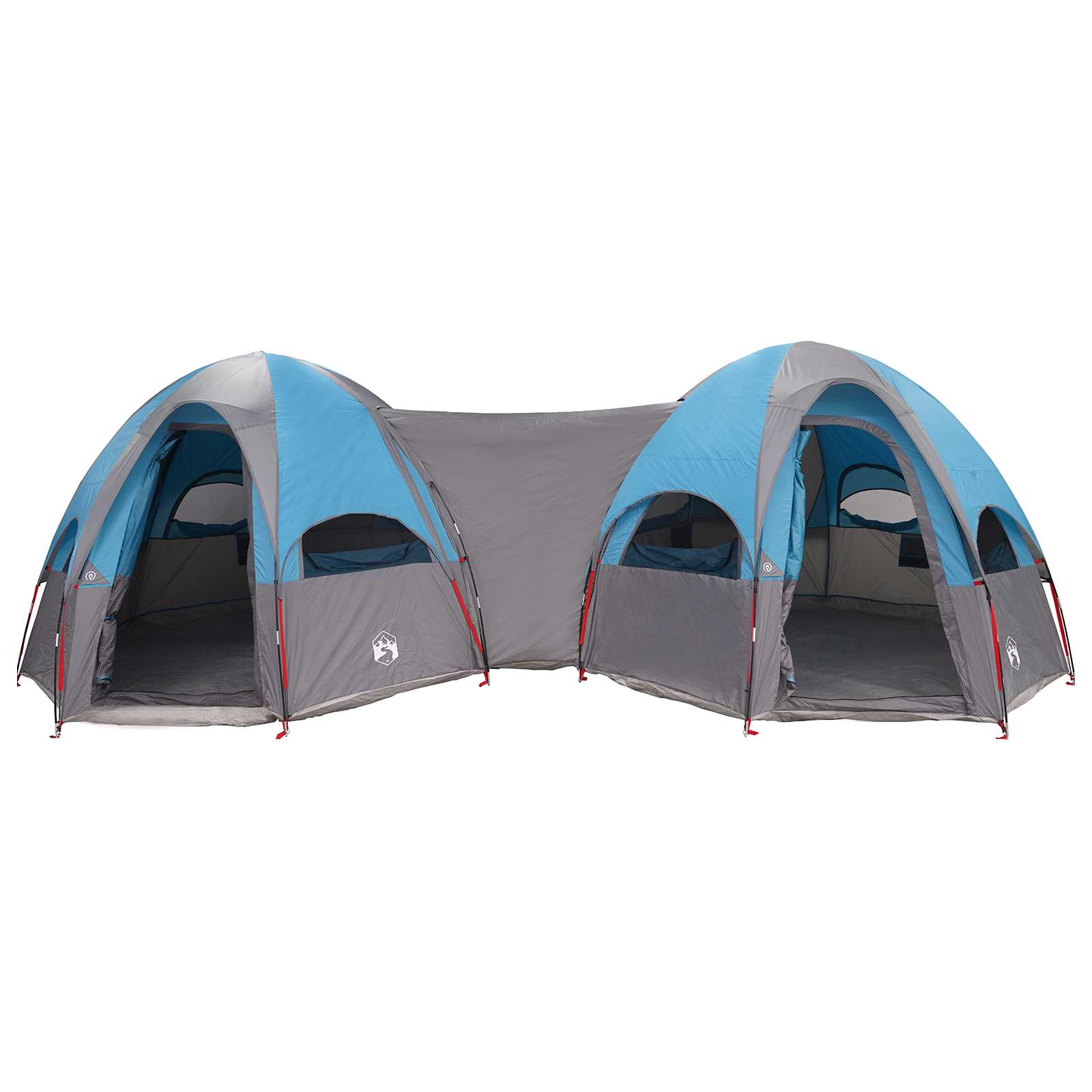 Tenda familiare con telo da pioggia resistente all'acqua Blu
