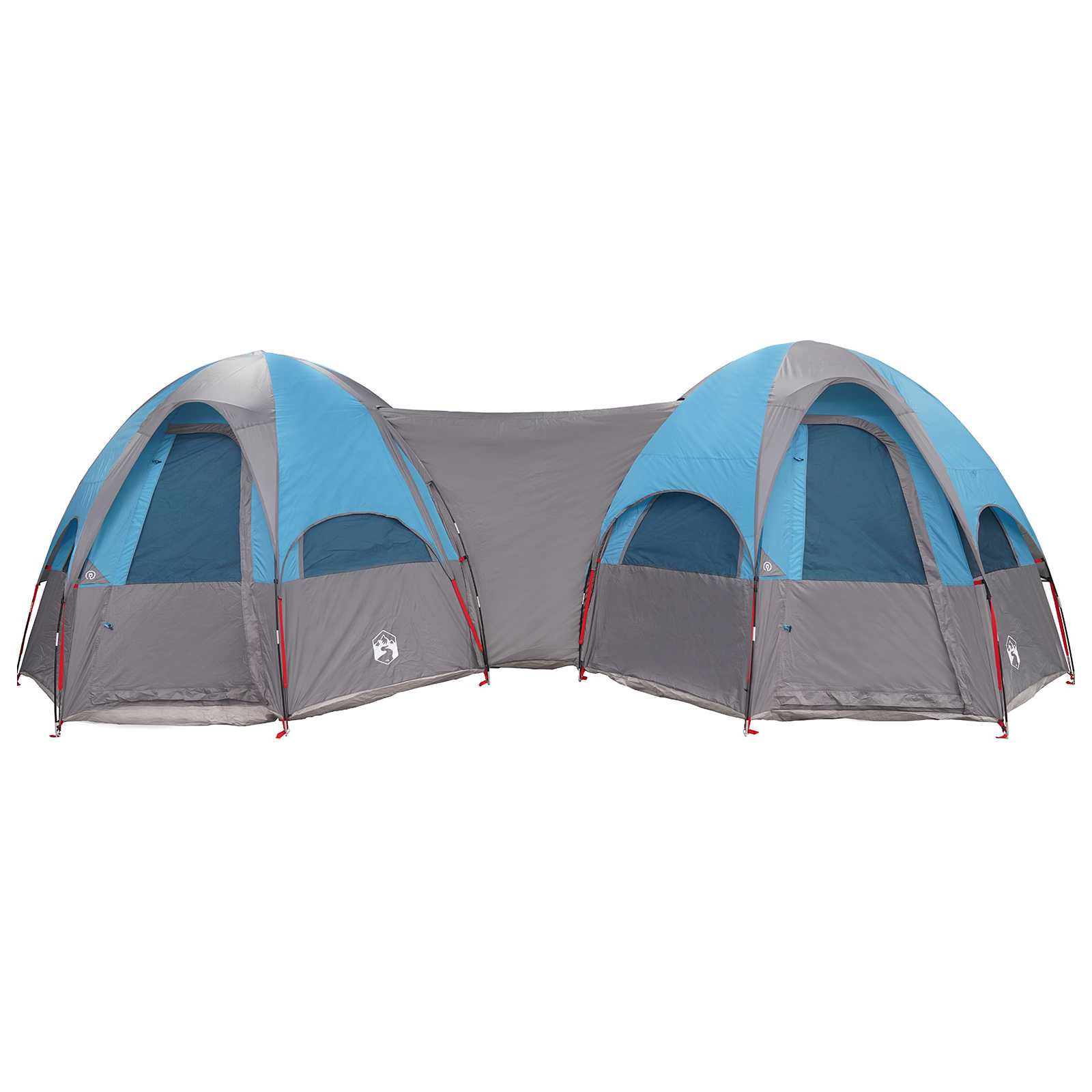Tenda familiare con telo da pioggia resistente all'acqua Blu