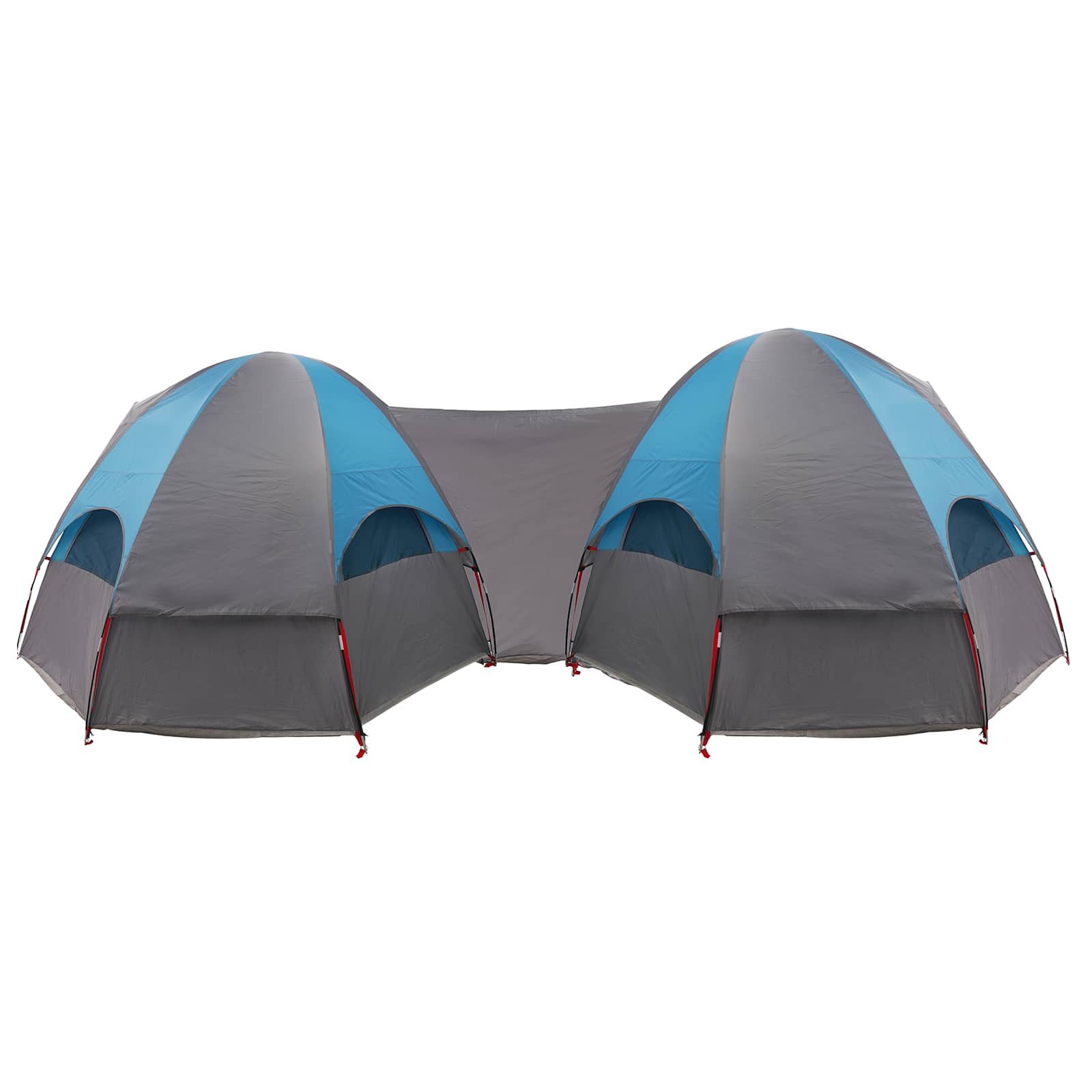 Tenda familiare con telo da pioggia resistente all'acqua Blu
