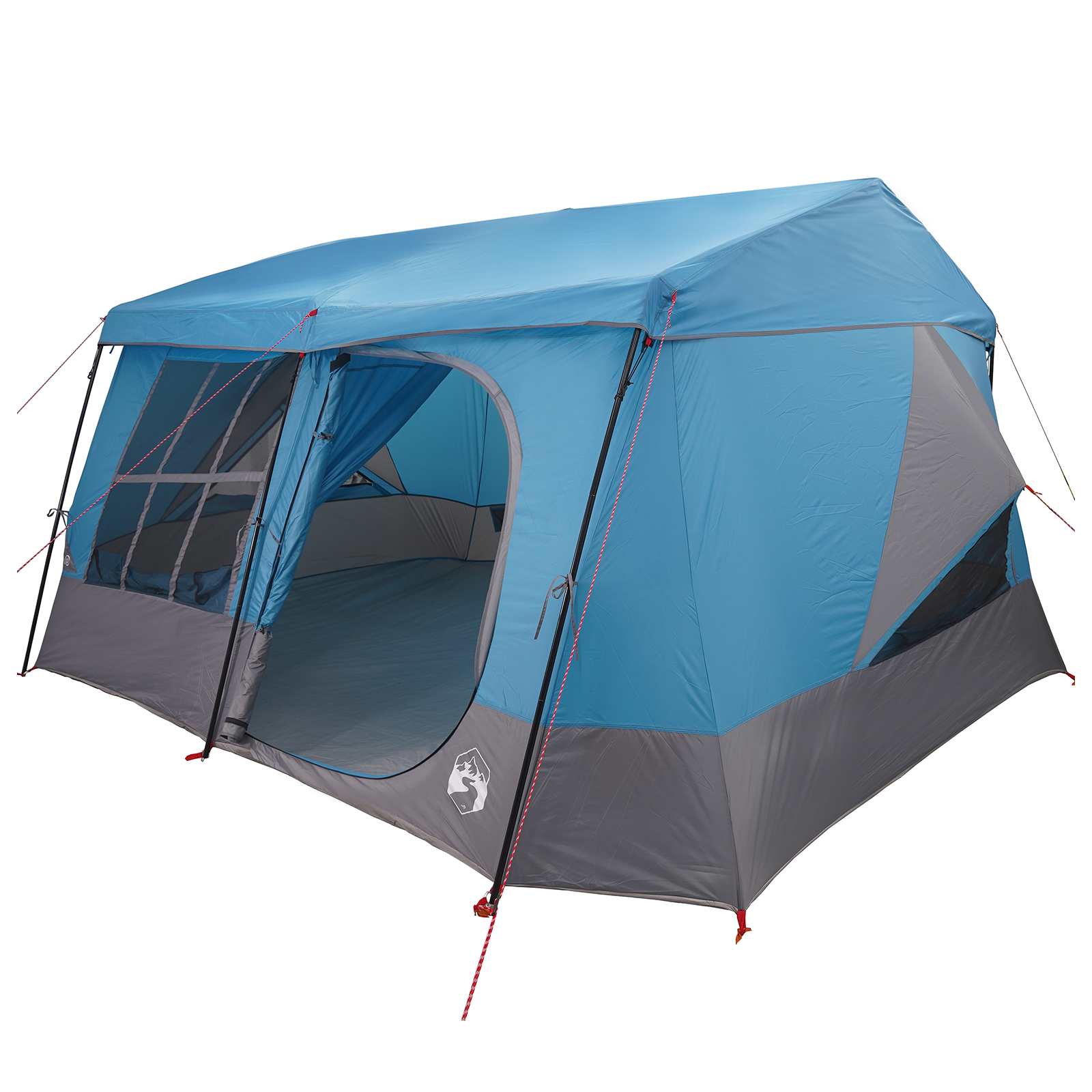 Tenda familiare con telo da pioggia resistente all'acqua Blu
