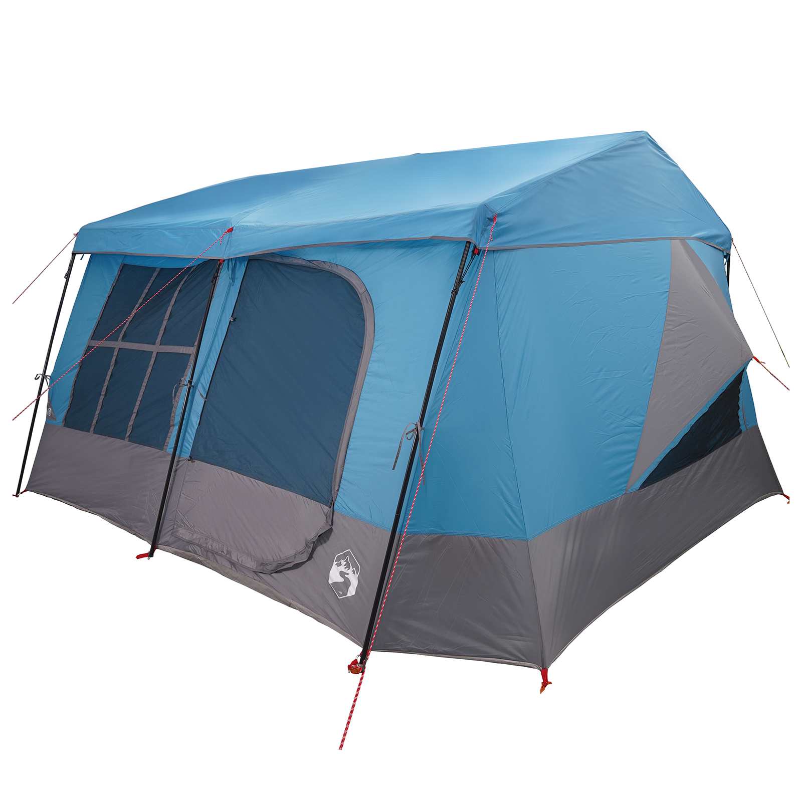 Tenda familiare con telo da pioggia resistente all'acqua Blu