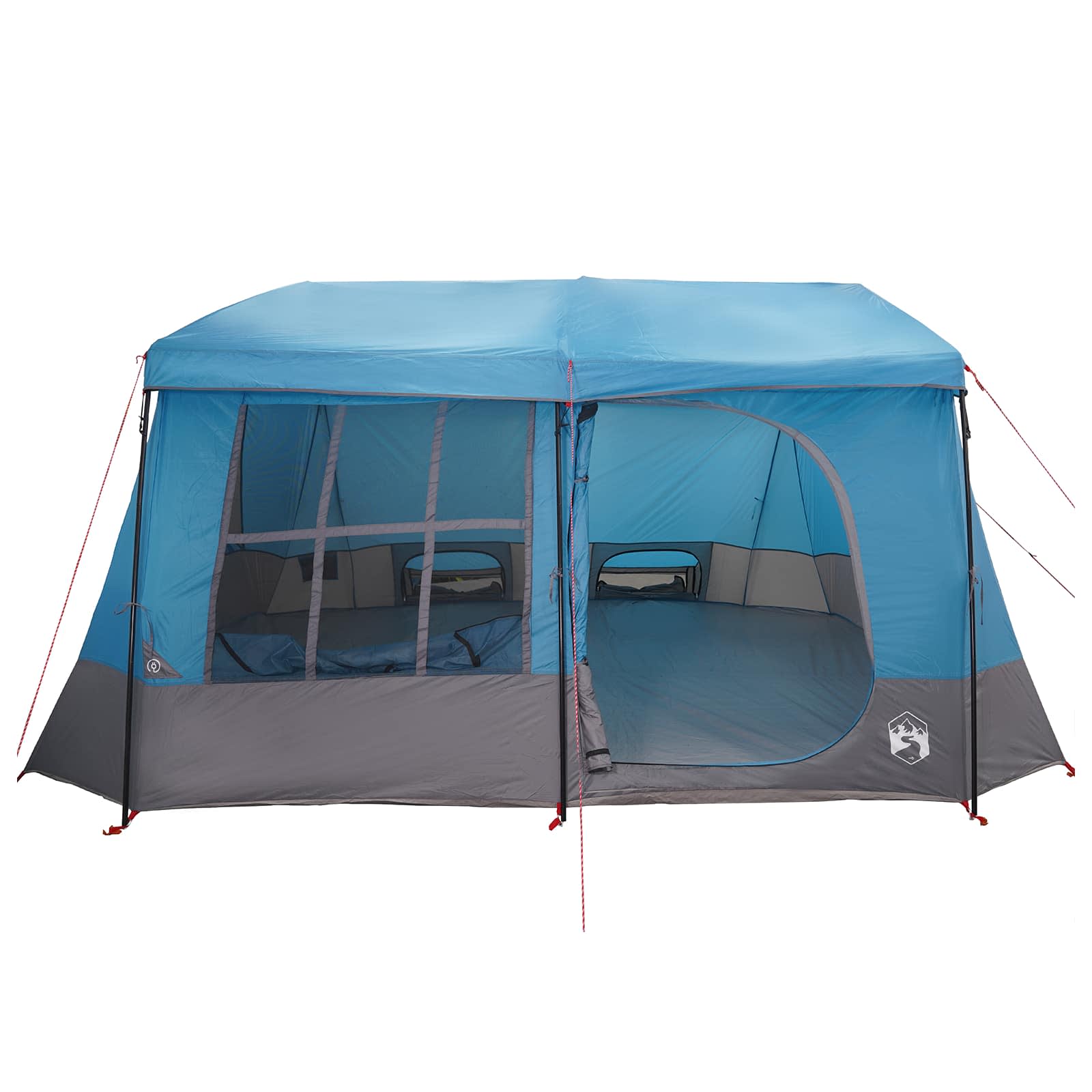 Tenda familiare con telo da pioggia resistente all'acqua Blu