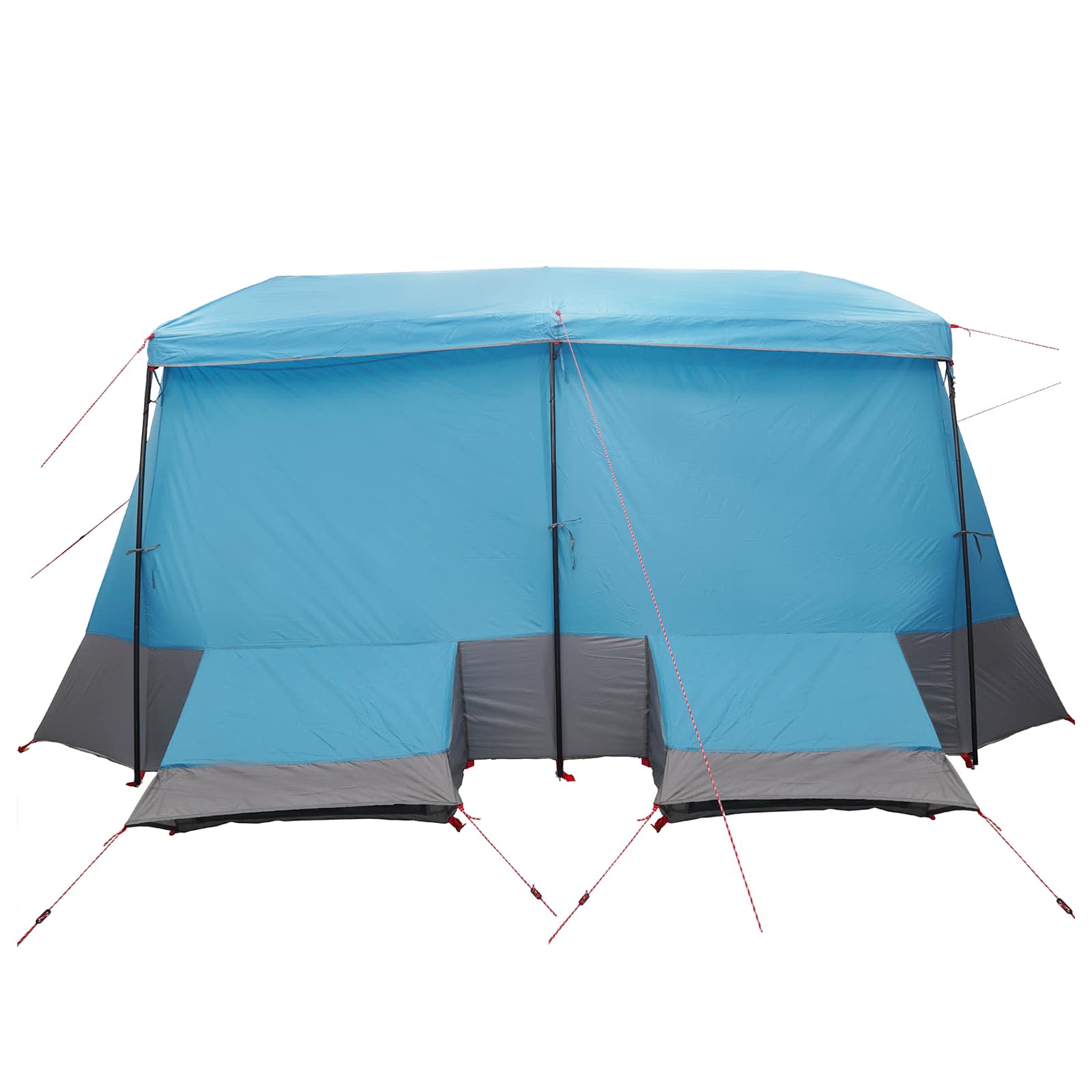 Tenda familiare con telo da pioggia resistente all'acqua Blu