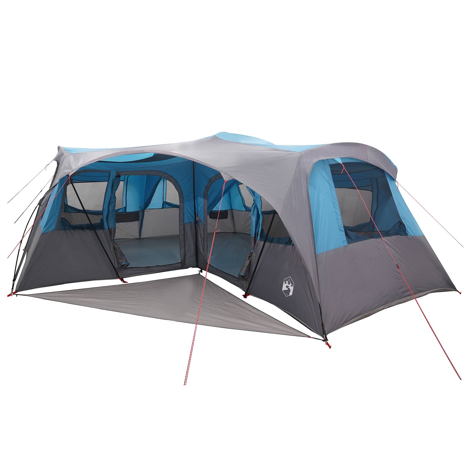 Tenda familiare con telo da pioggia resistente all'acqua
