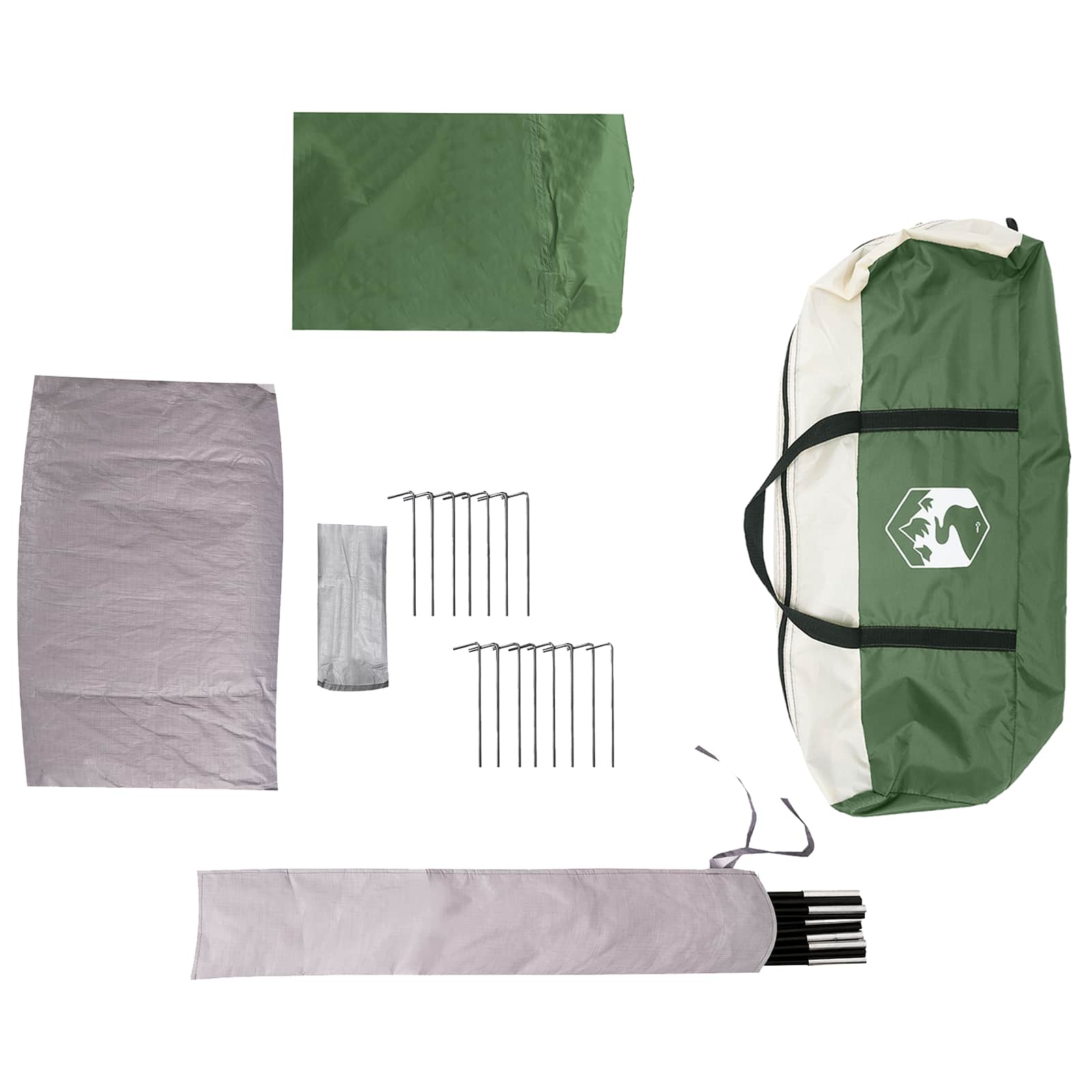 Tenda a capanna con copertura impermeabile 10 persona Verde