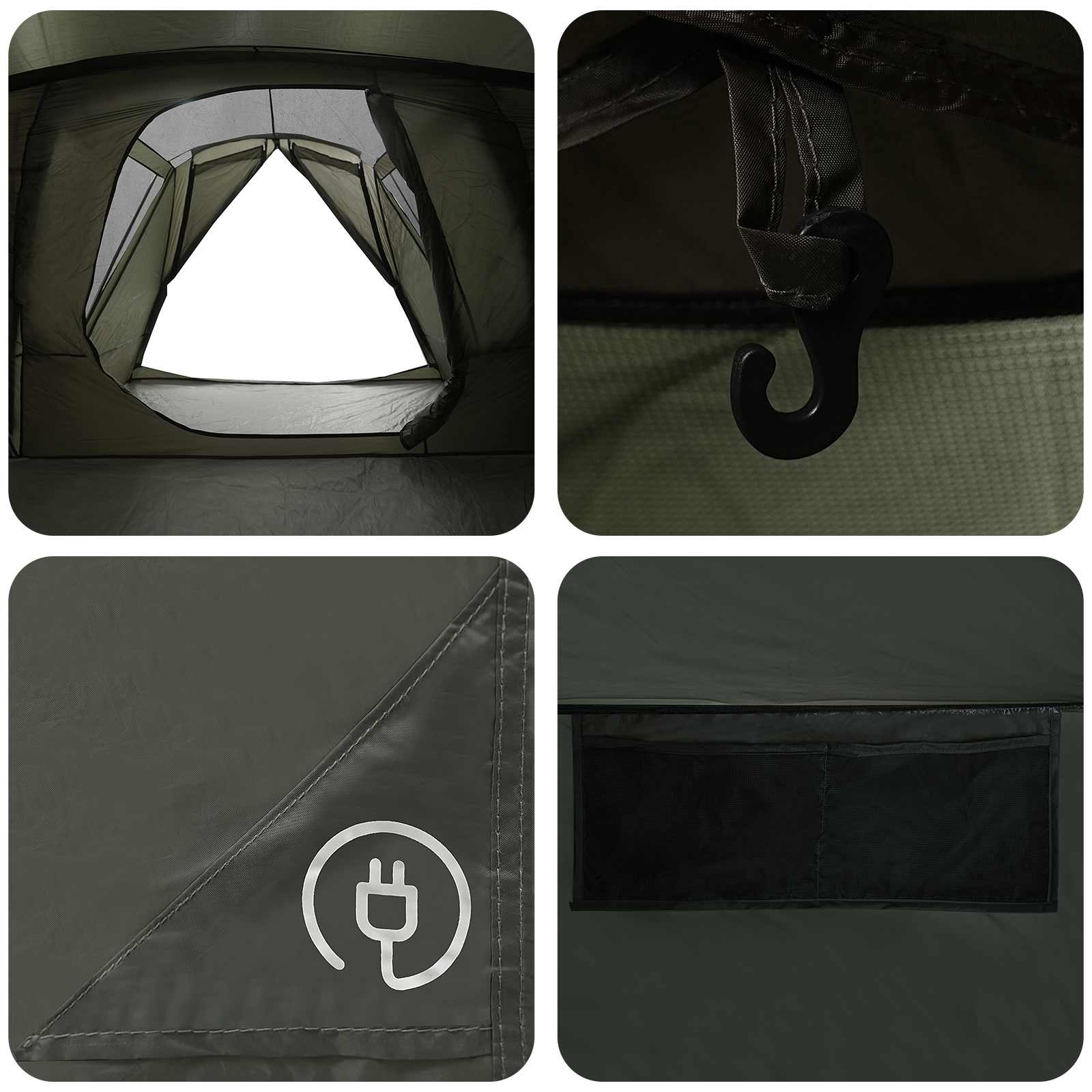 Tenda a capanna con copertura impermeabile 10 persona