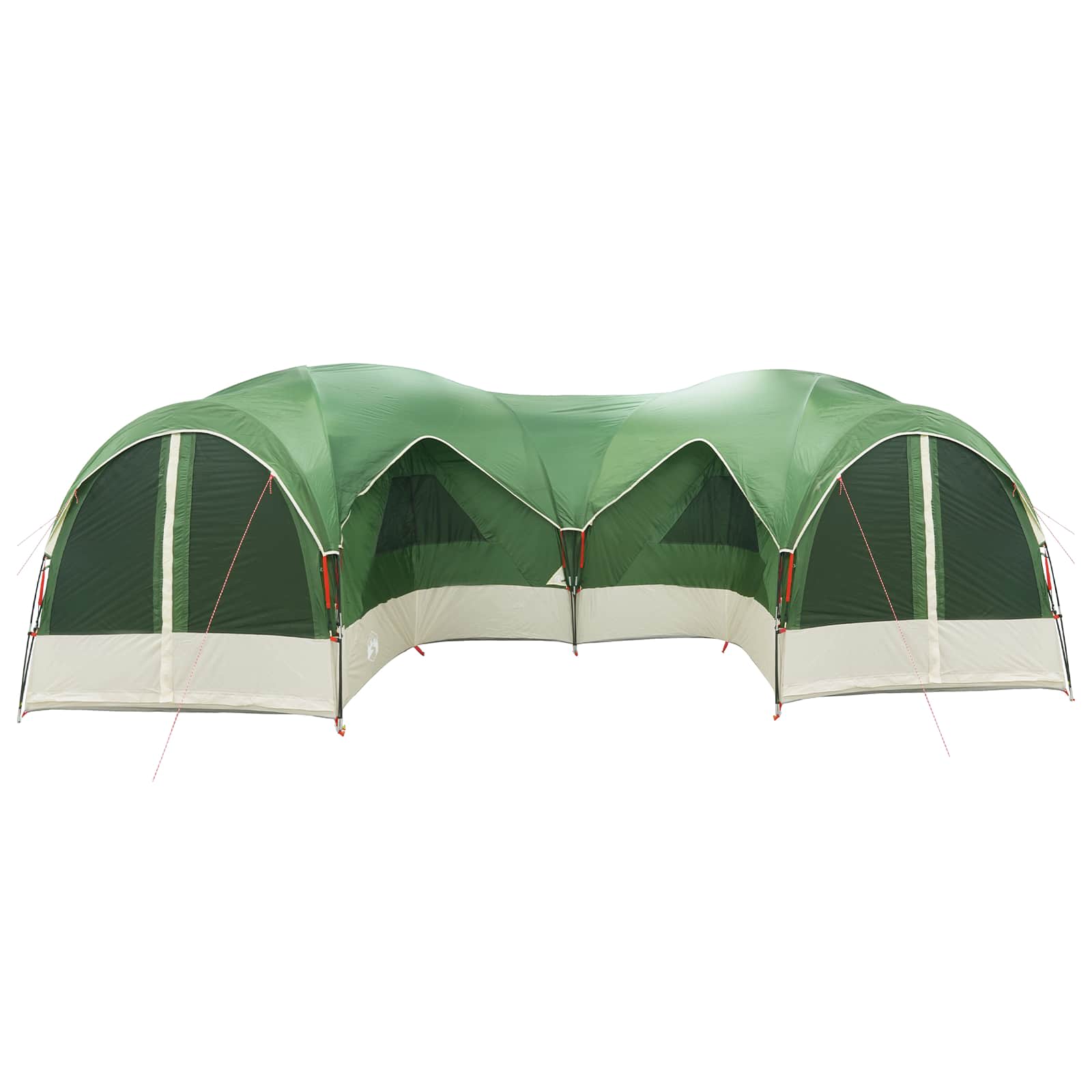 Tenda familiare con telo da pioggia resistente all'acqua Verde