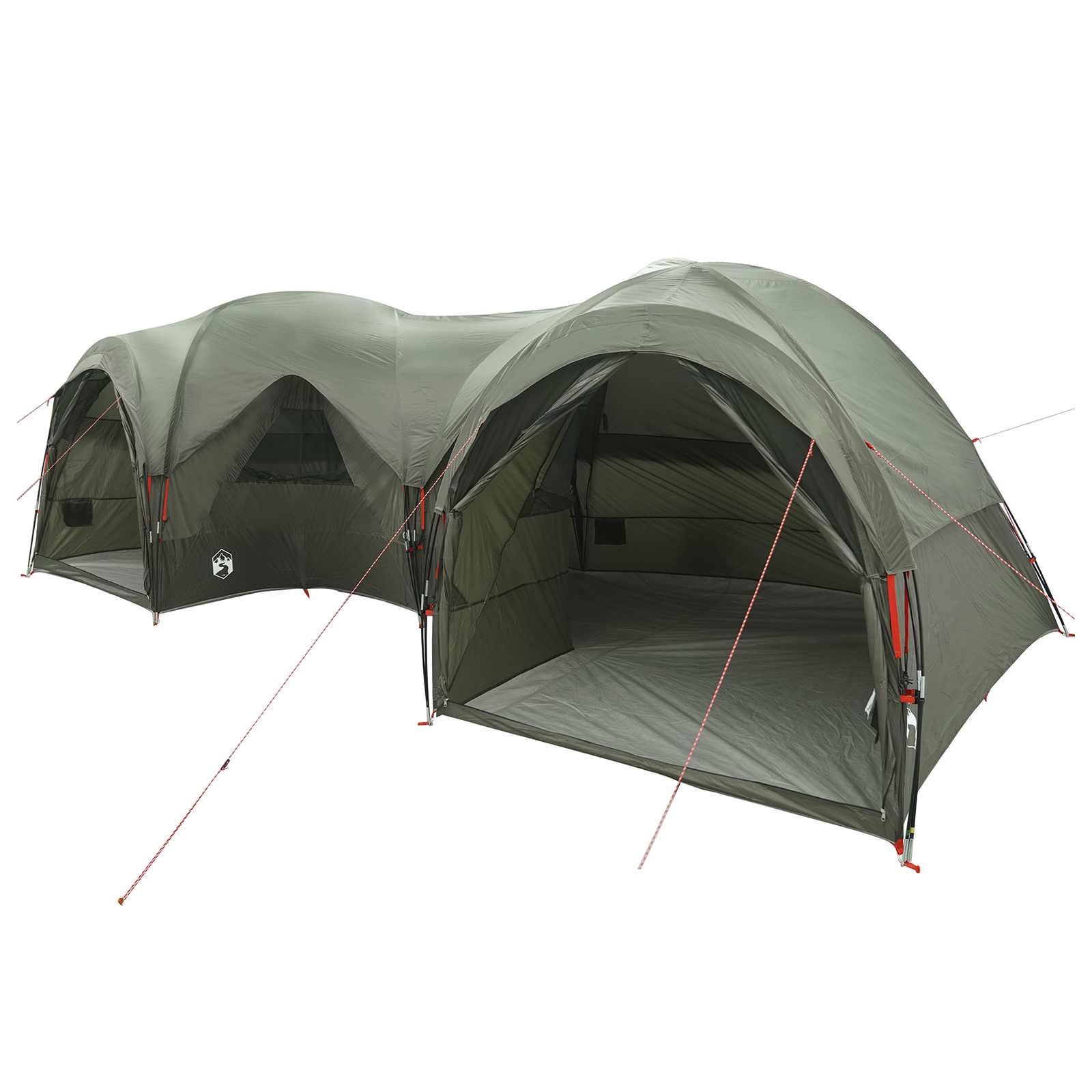 Tenda familiare con telo da pioggia resistente all'acqua