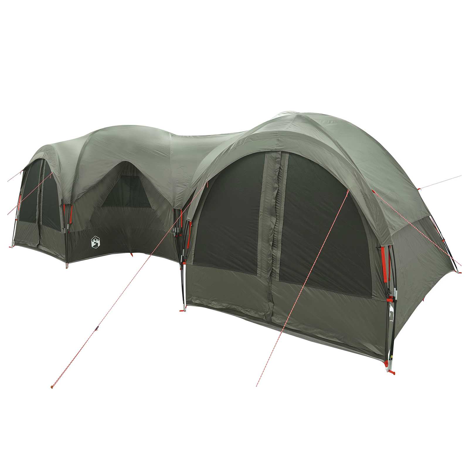 Tenda familiare con telo da pioggia resistente all'acqua
