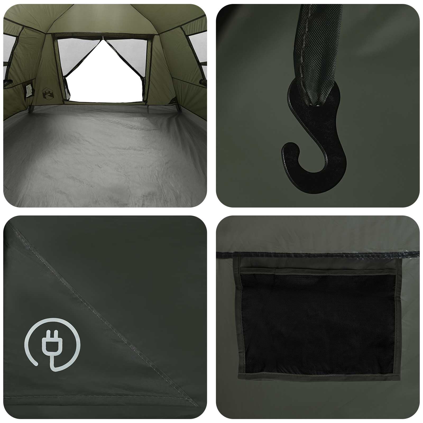 2 persona Verde militare