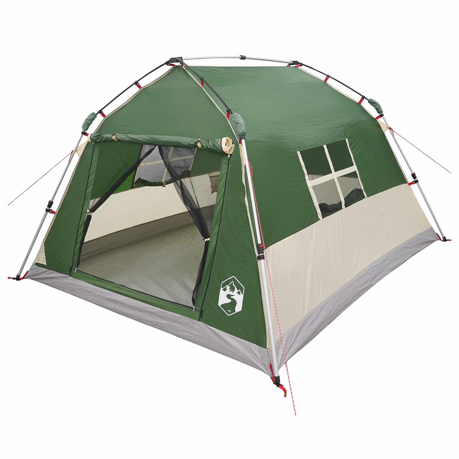 Tenda istantanea resistente all'acqua 3 persona Verde