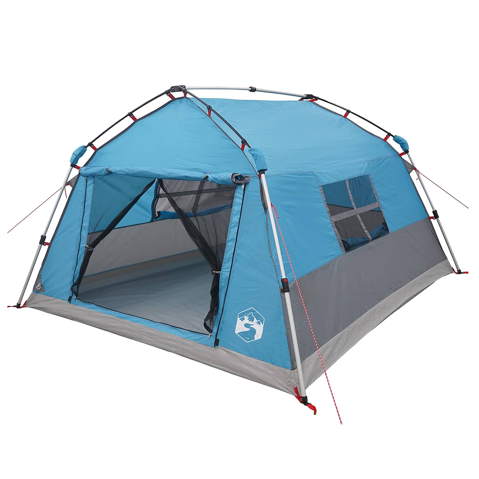 Tenda istantanea resistente all'acqua 4 persona Blu
