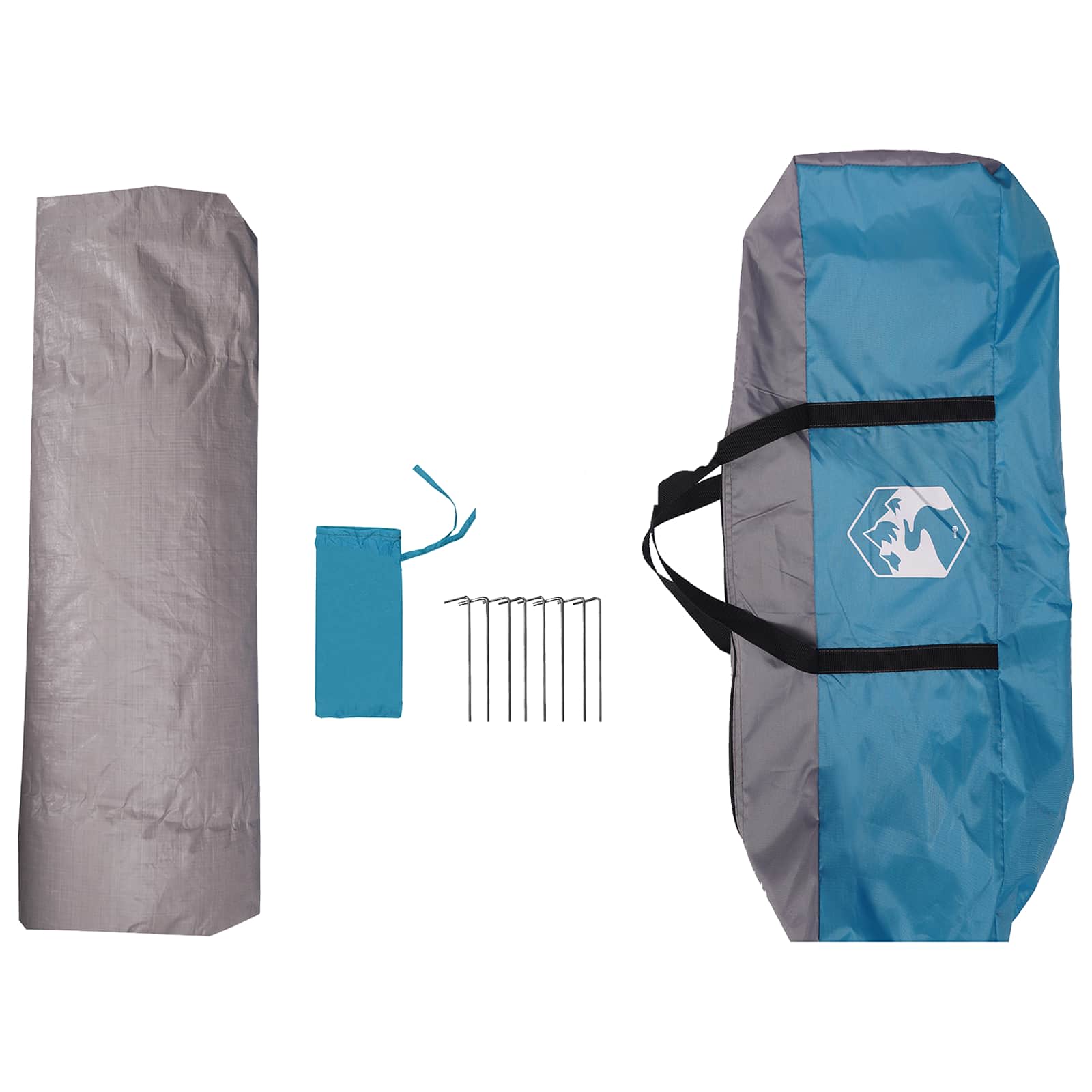 Tenda istantanea resistente all'acqua 4 persona Blu
