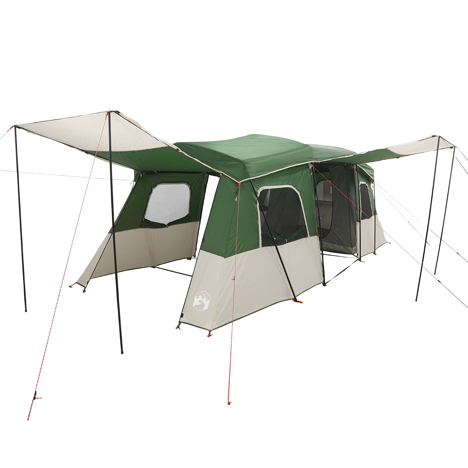 Tenda Istantanea con Copertura Impermeabile 3 persona Verde