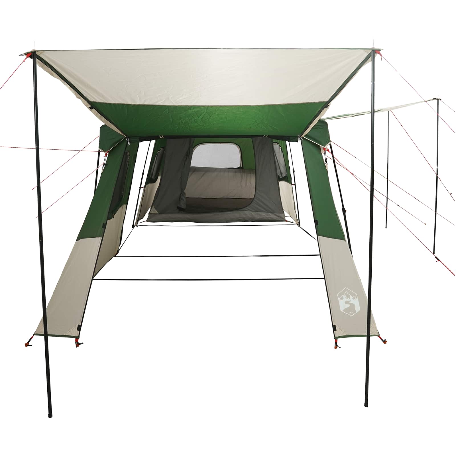 Tenda Istantanea con Copertura Impermeabile 3 persona Verde