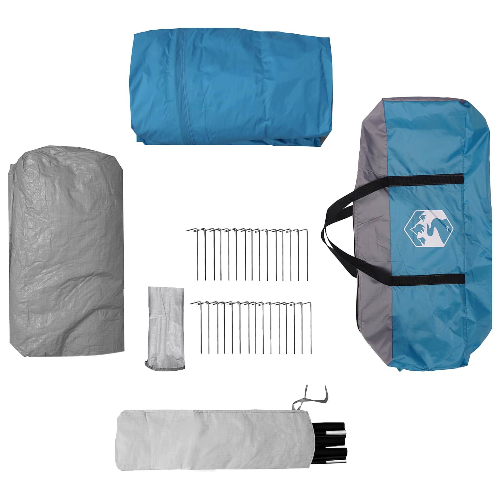 Tenda Istantanea con Copertura Impermeabile 3 persona Blu