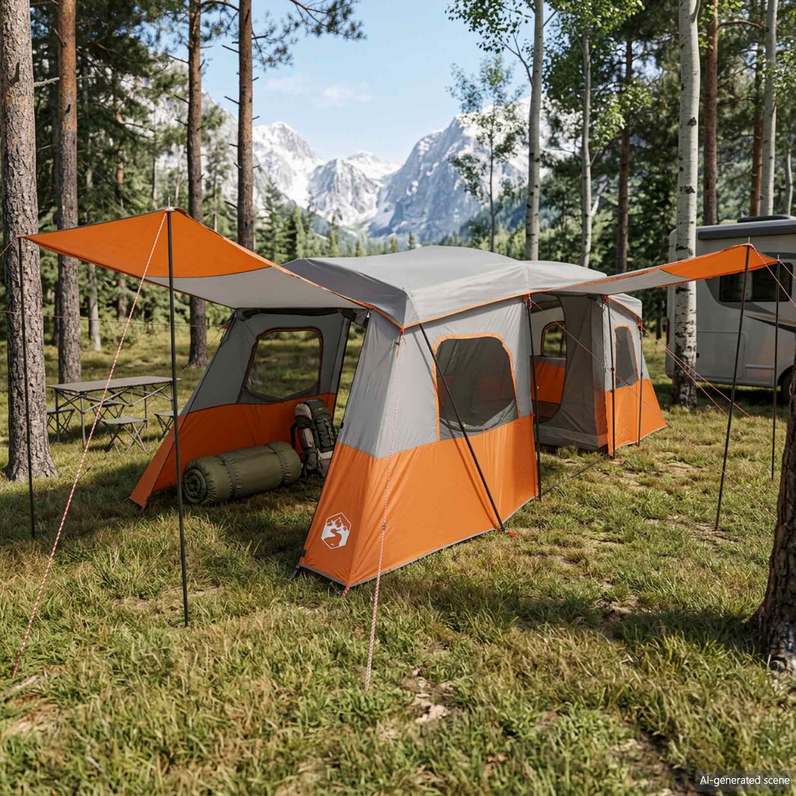 Tenda Istantanea con Copertura Impermeabile 3 persona