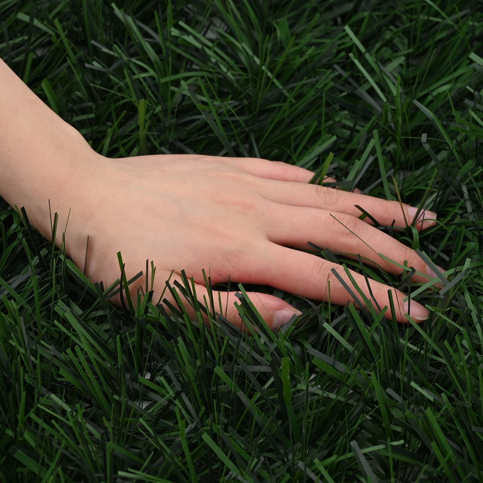 Recinzione Artificiale Verde Scuro 1 x 4 m PVC e Acciaio