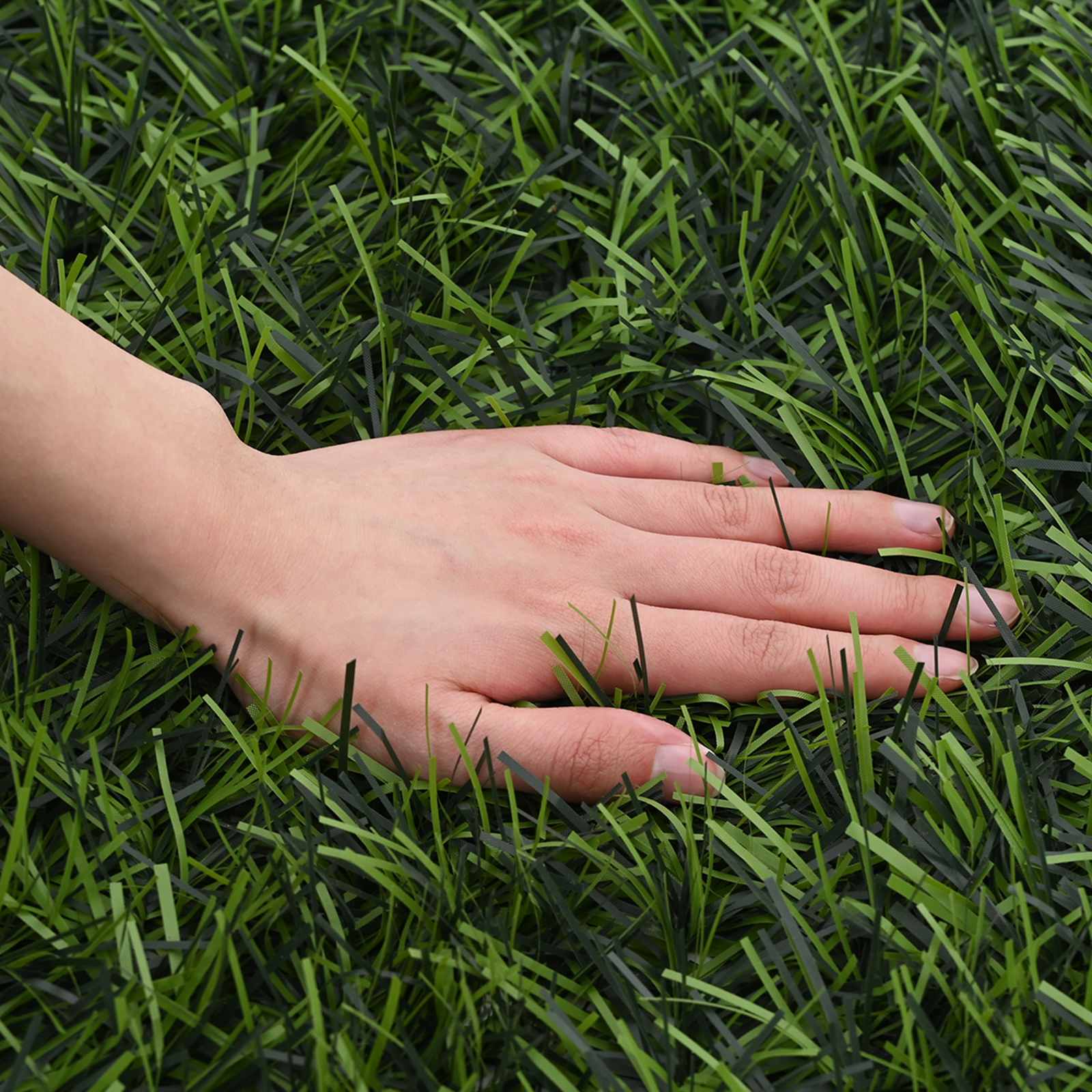 Recinzione Artificiale Verde chiaro 1 x 4 m PVC e Acciaio