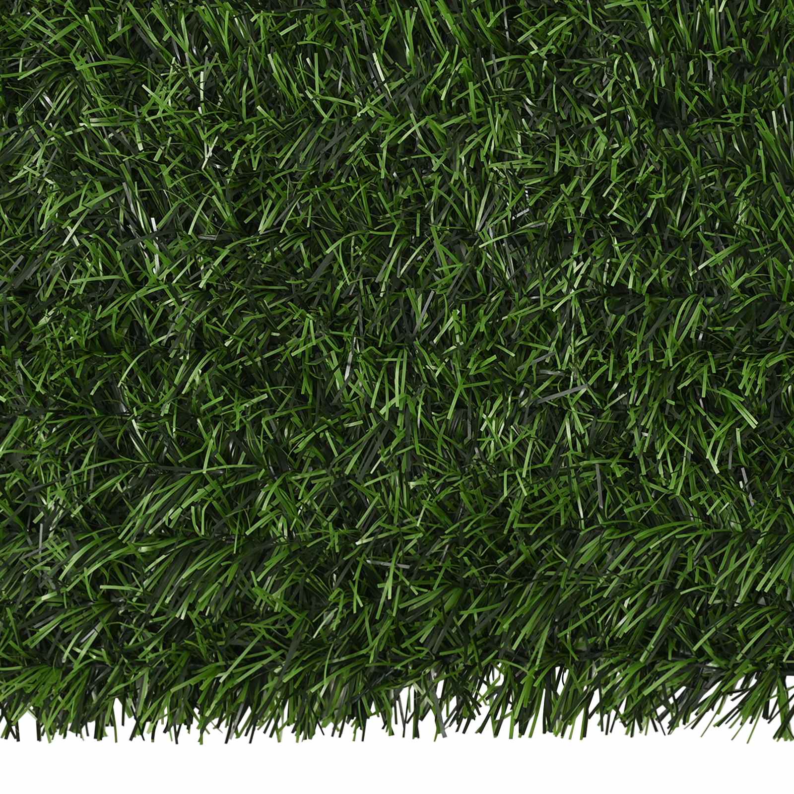 Recinzione Artificiale Verde chiaro 1 x 5 m PVC e Acciaio