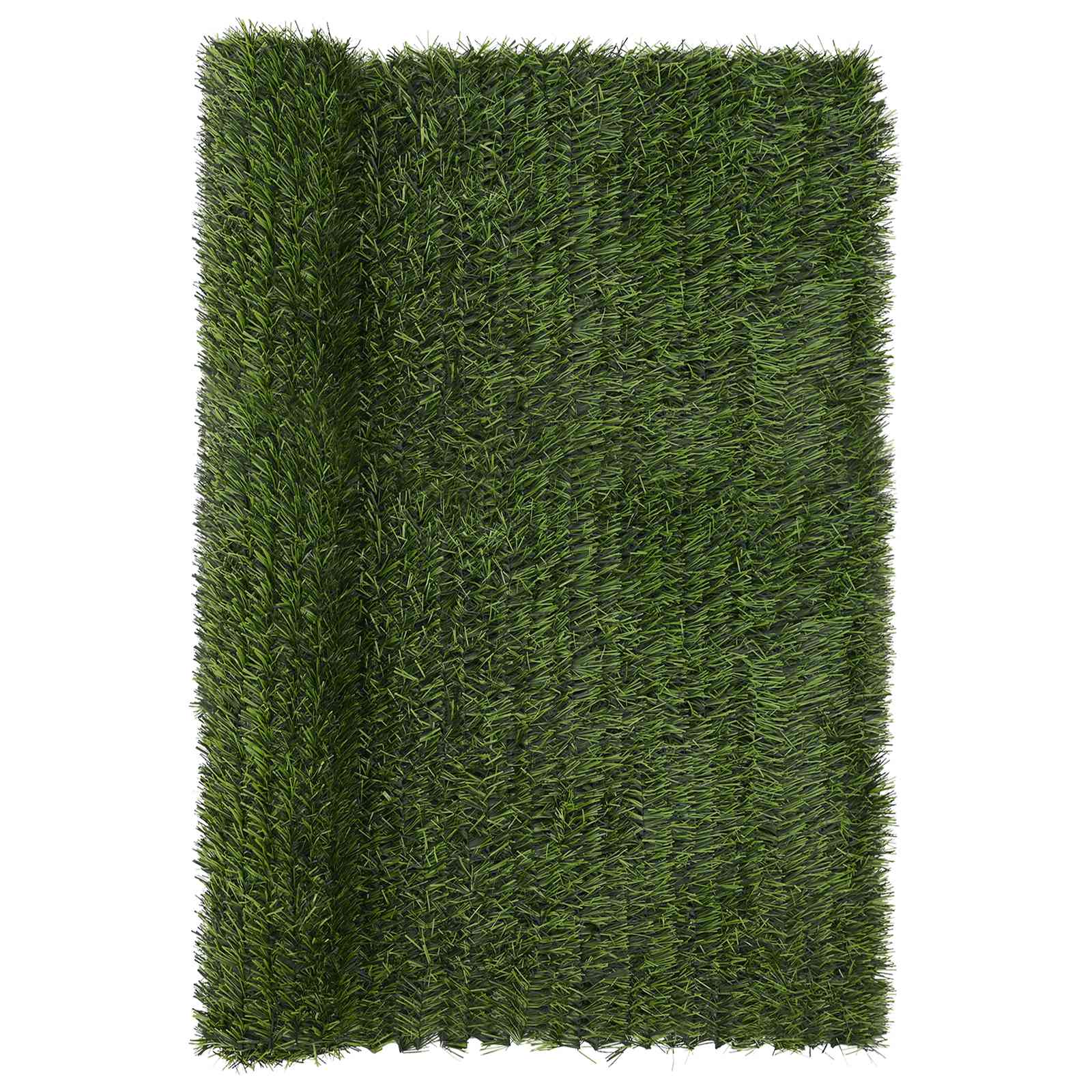 Recinzione Artificiale Verde chiaro 1,5 x 5 m PVC e Acciaio