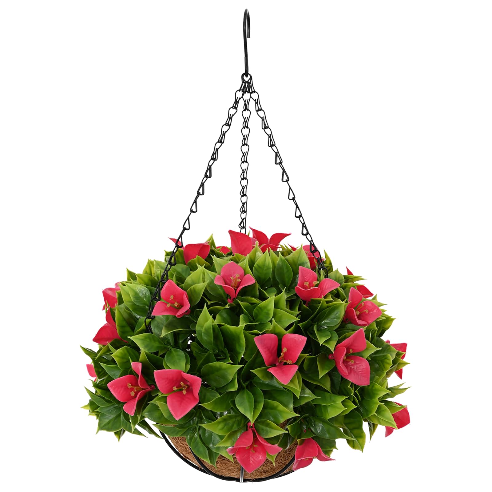 Fiori Artificiali Rosato 33 x 33 x 44 cm PE e Acciaio