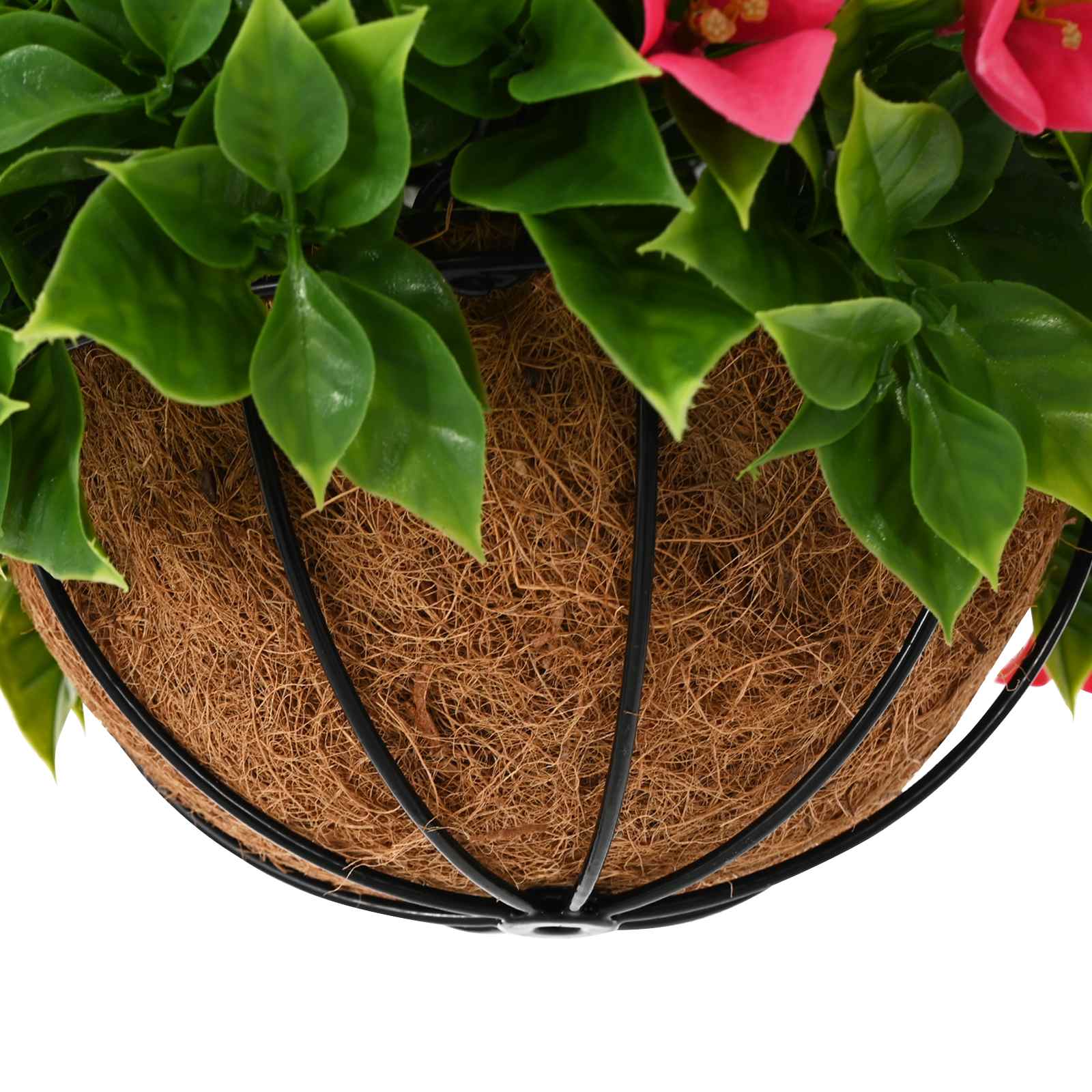 Fiori Artificiali Rosato 33 x 33 x 44 cm PE e Acciaio