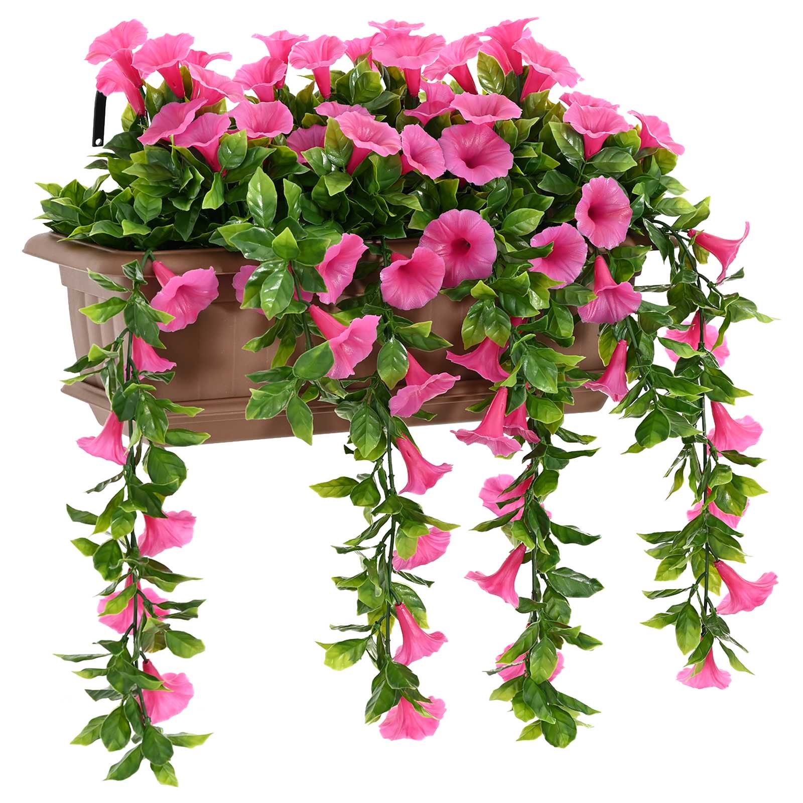 Fiori Artificiali Rosso Porpora 55 x 20 x 55 cm PE e Acciaio
