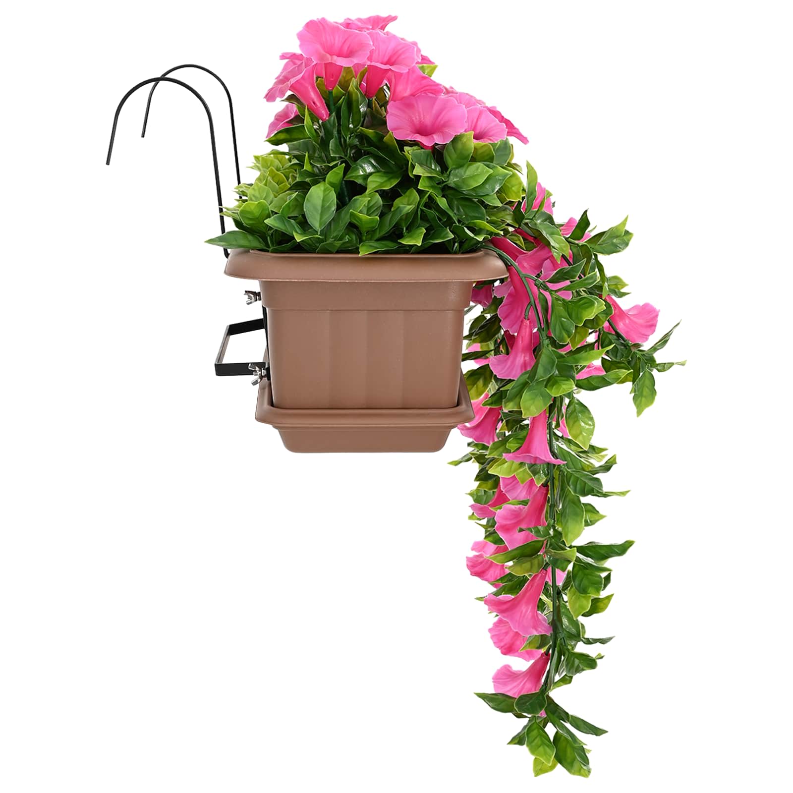 Fiori Artificiali Rosso Porpora 55 x 20 x 55 cm PE e Acciaio