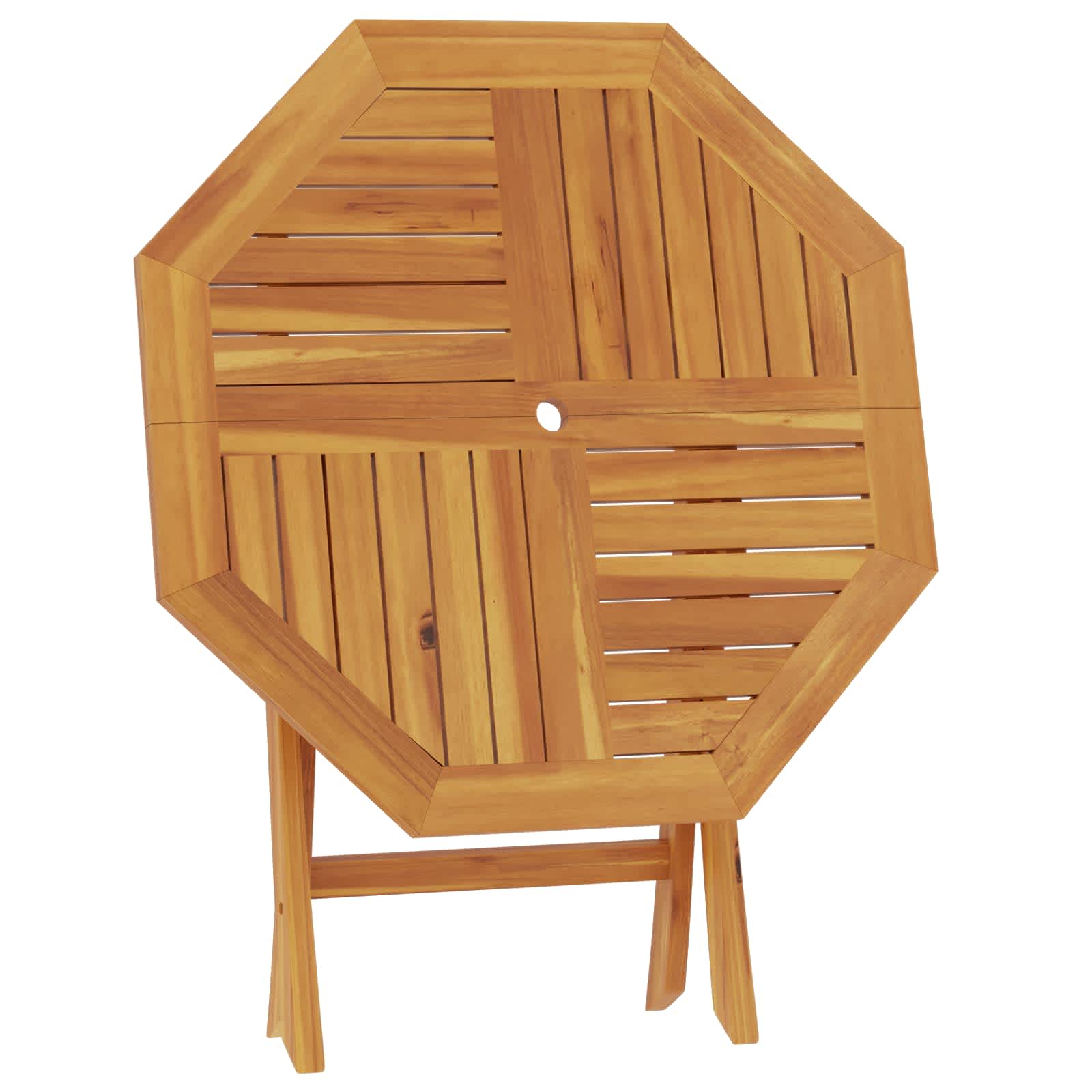 Tavolo da Giardino Pieghevole Naturale 90 x 90 x 75 cm
