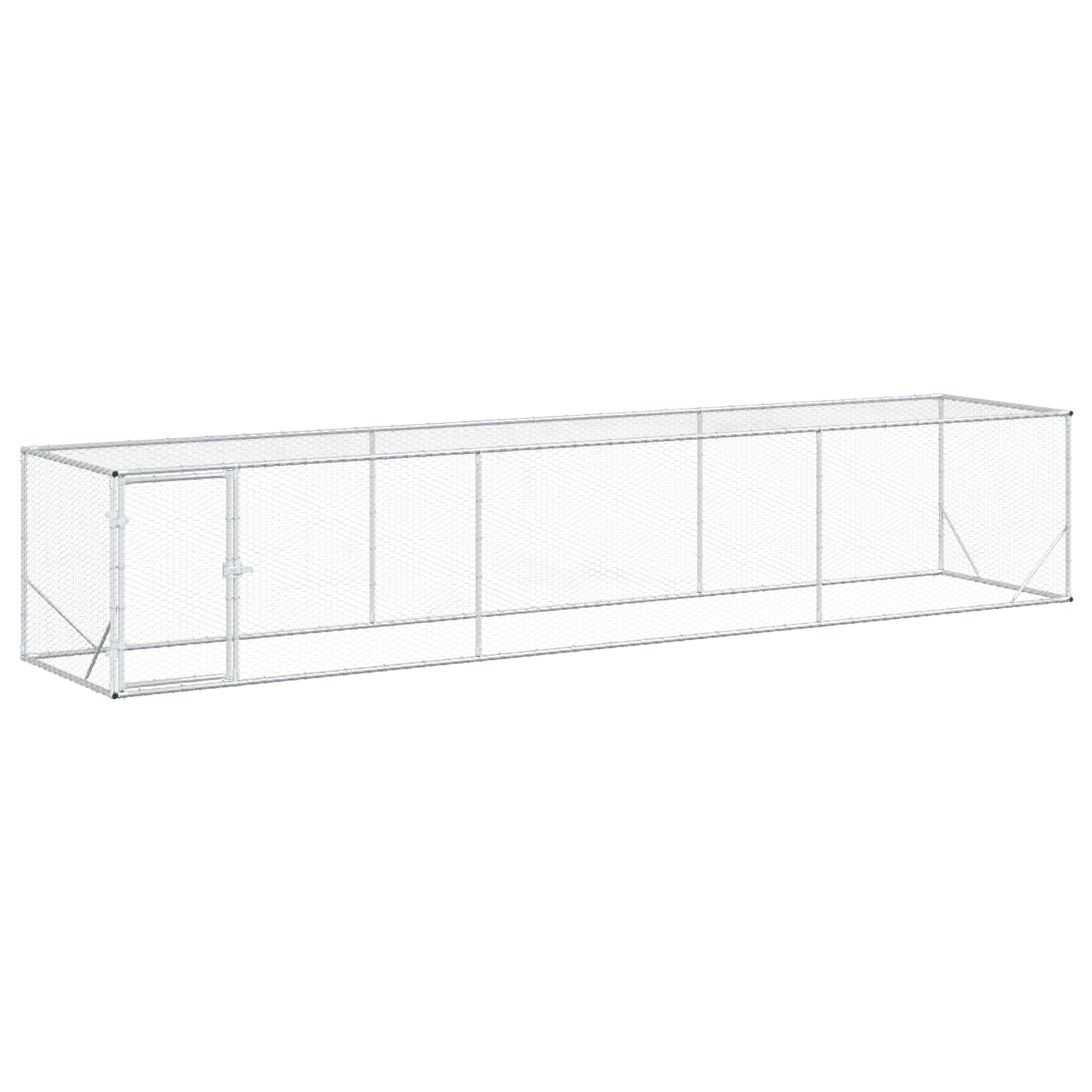 Pollaio Argento 500 x 100 x 100 cm Acciaio zincato