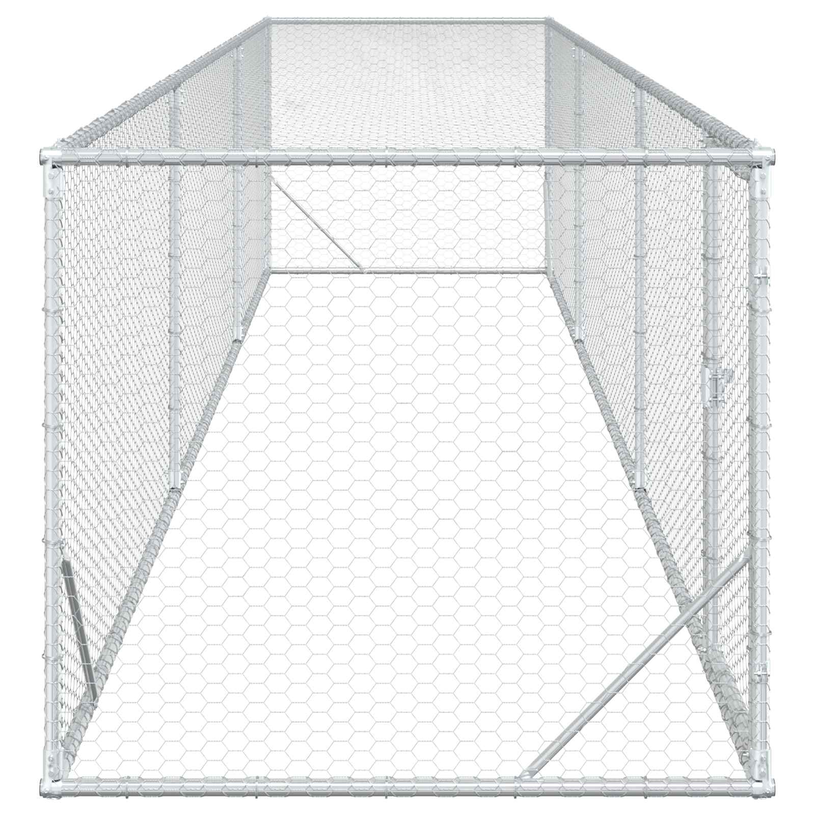 Pollaio Argento 500 x 100 x 100 cm Acciaio zincato
