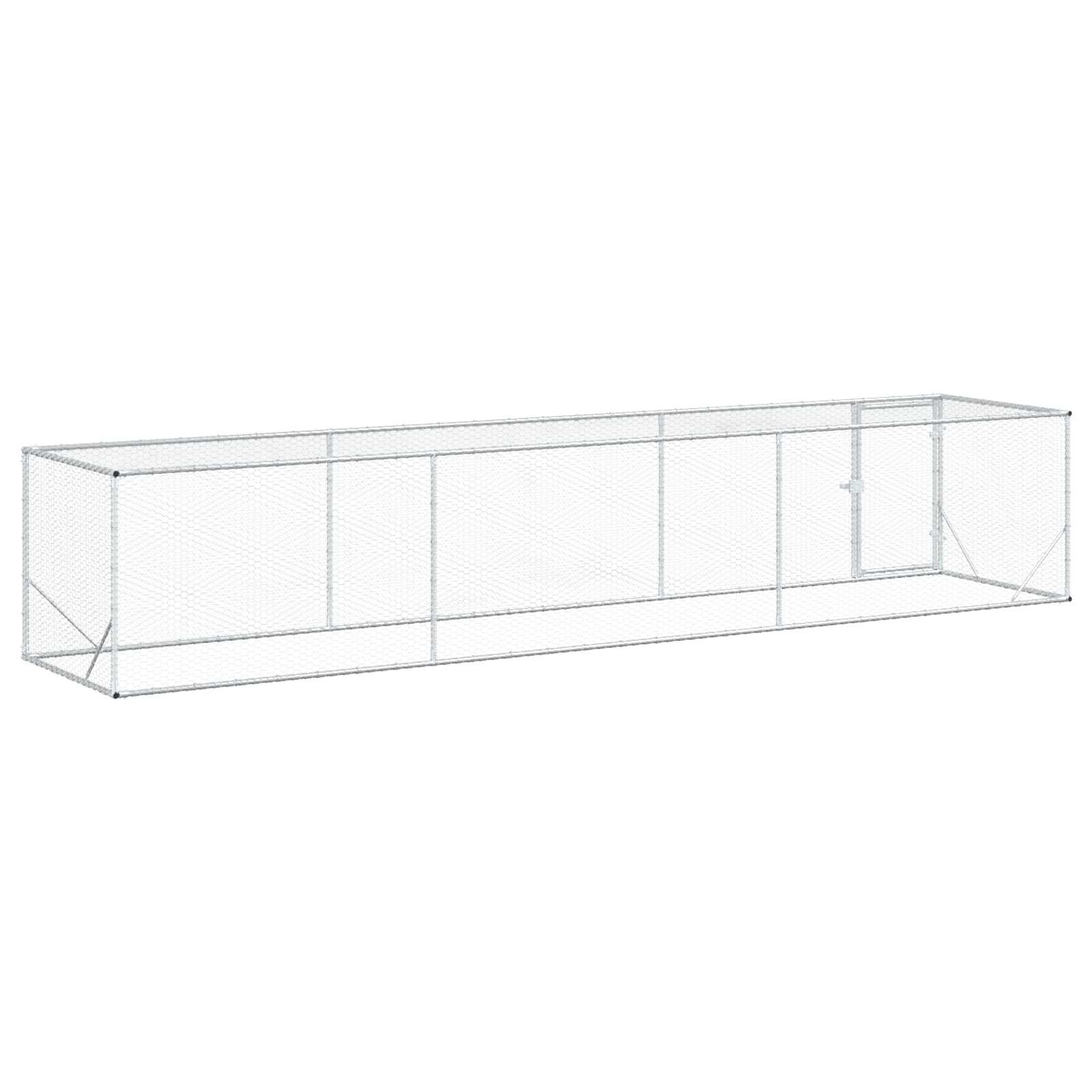 Pollaio Argento 500 x 100 x 100 cm Acciaio zincato