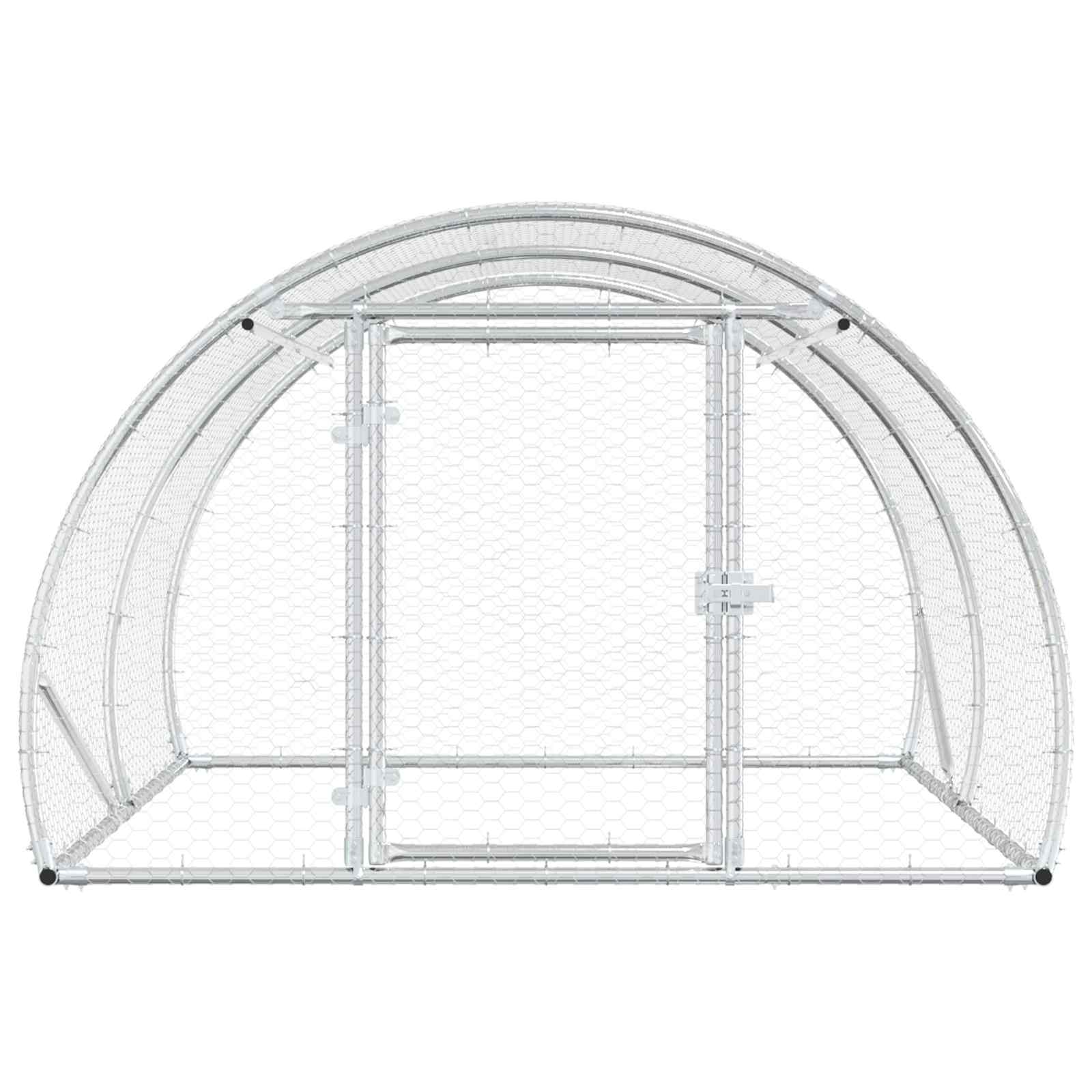 Pollaio Argento 200 x 150 x 100 cm Acciaio zincato
