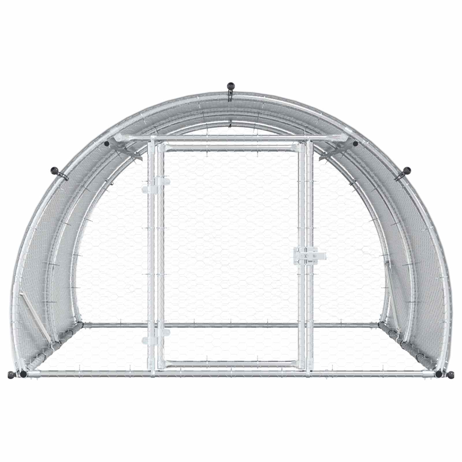 Pollaio Argento 200 x 150 x 100 cm Acciaio zincato