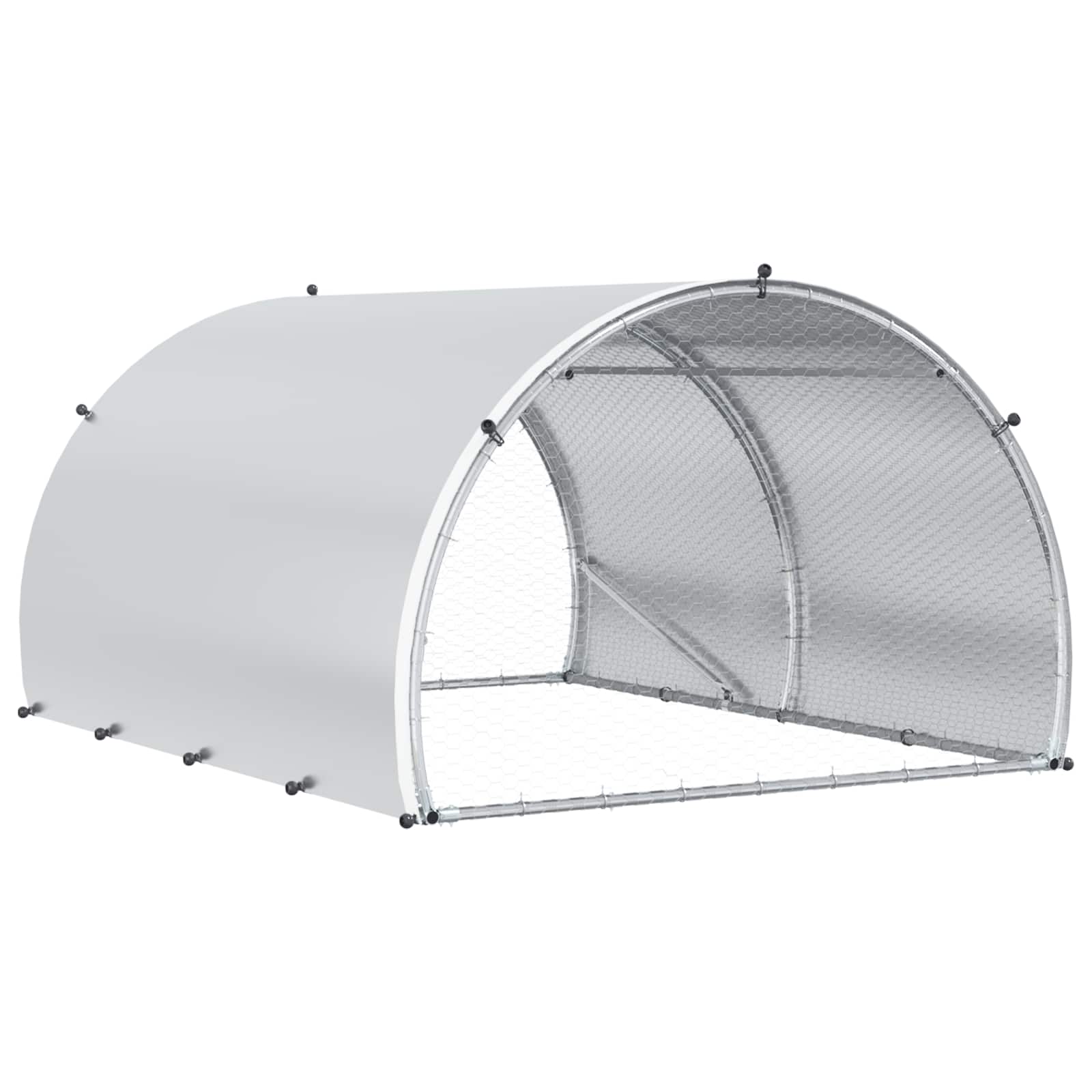 Pollaio Argento 200 x 150 x 100 cm Acciaio zincato