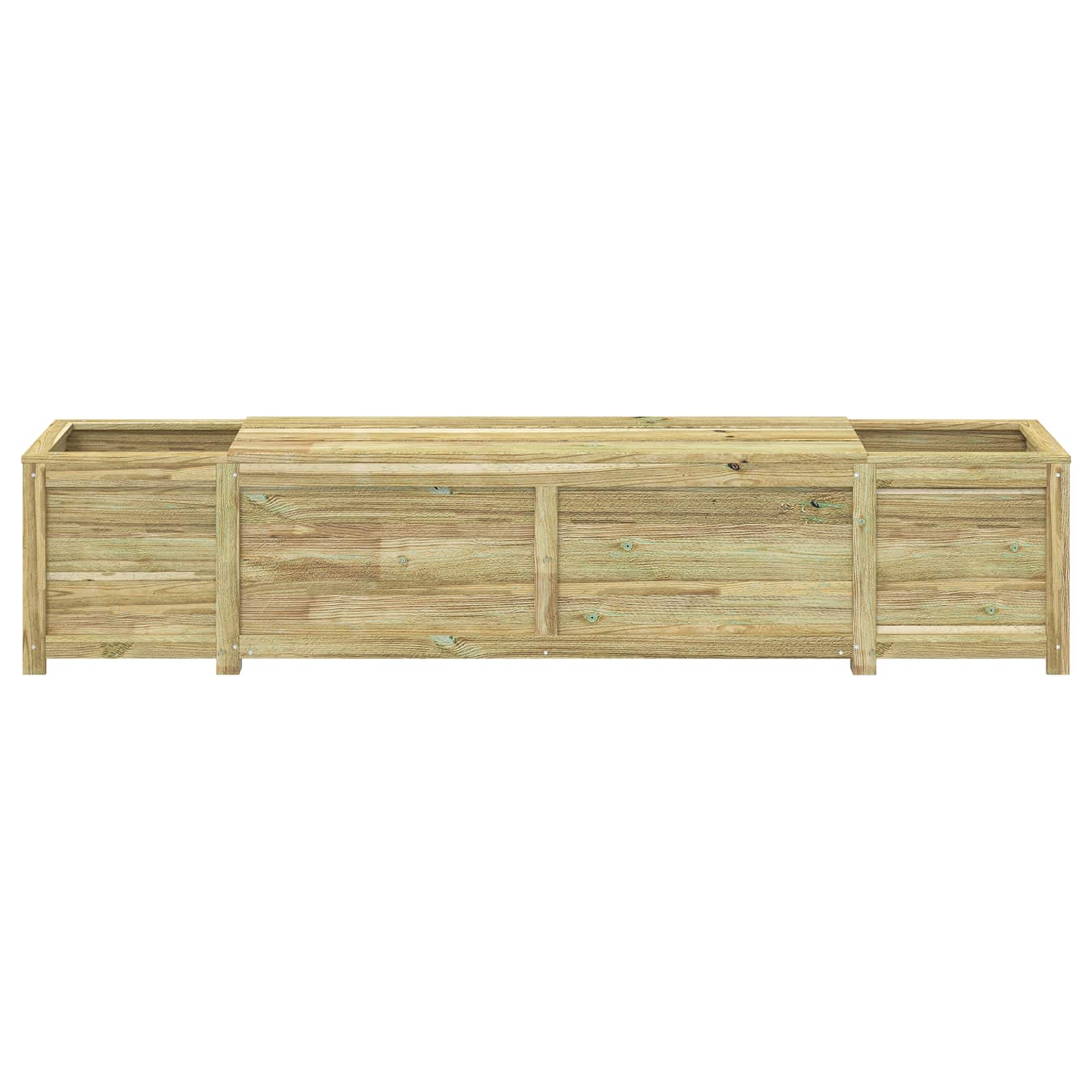 Panchina da giardino con fioriera Legno di Pino Impregnato
