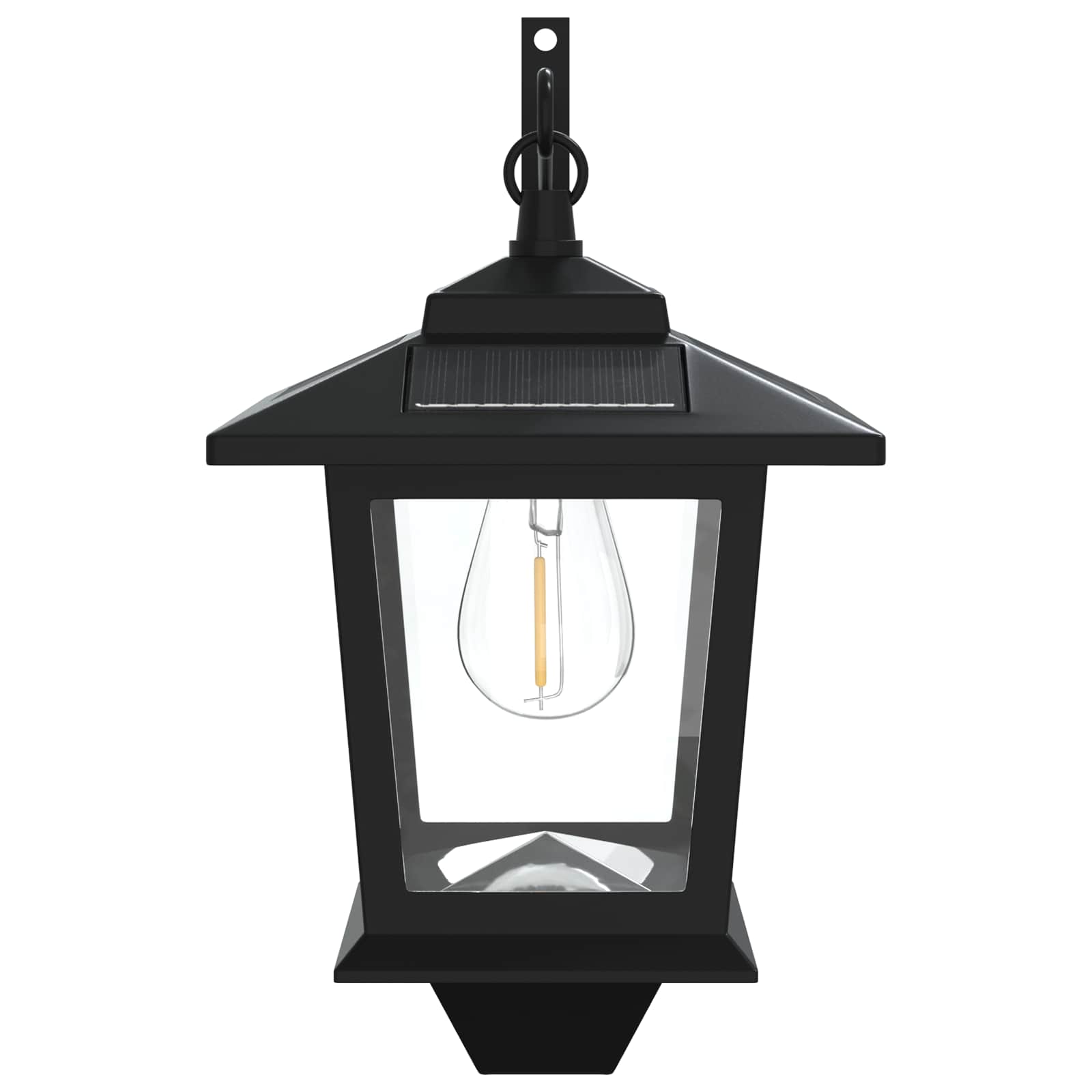 Lampada da Muro with LED Bulb 2 pz Nero 19 x 14 x 25 cm