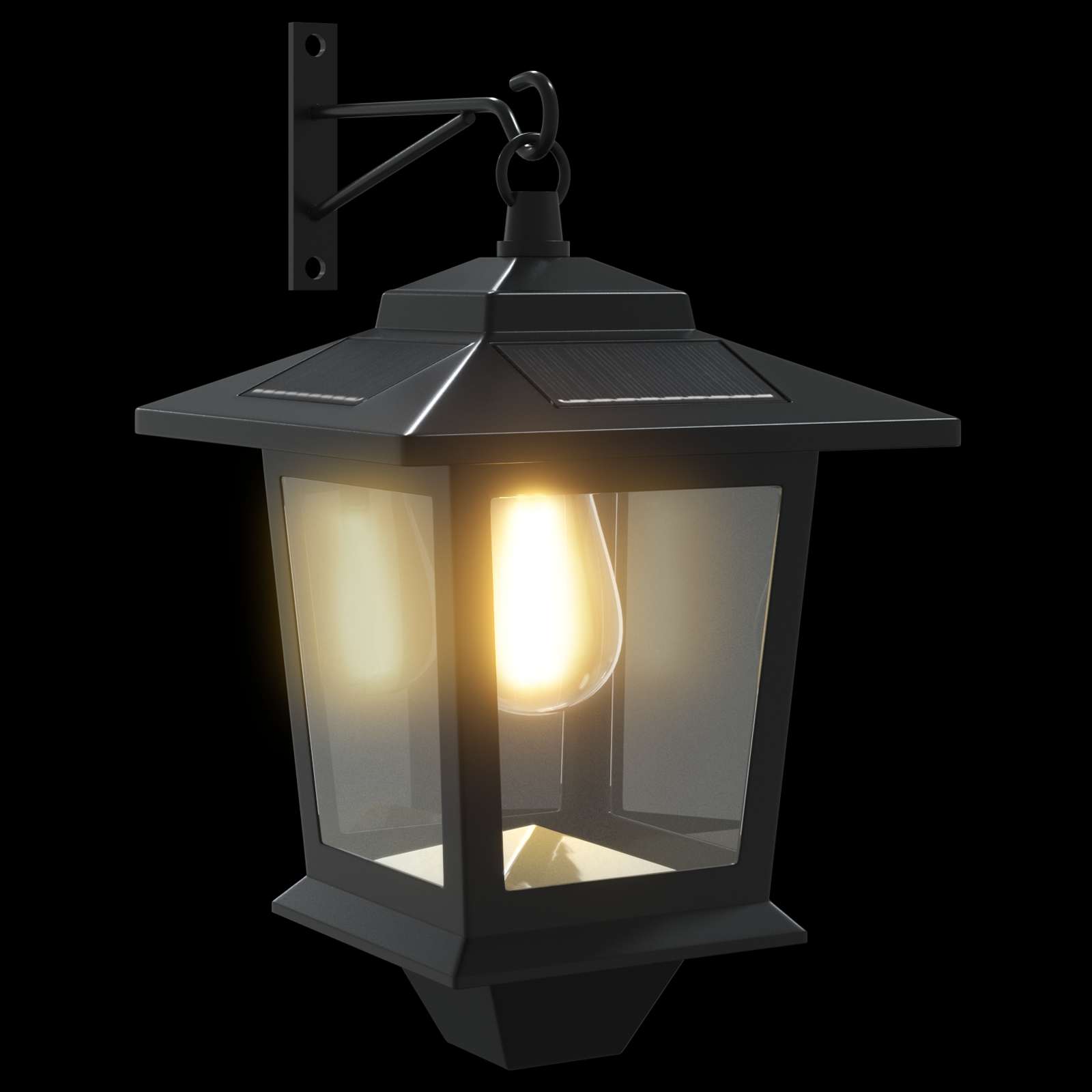 Lampada da Muro with LED Bulb 2 pz Nero 19 x 14 x 25 cm