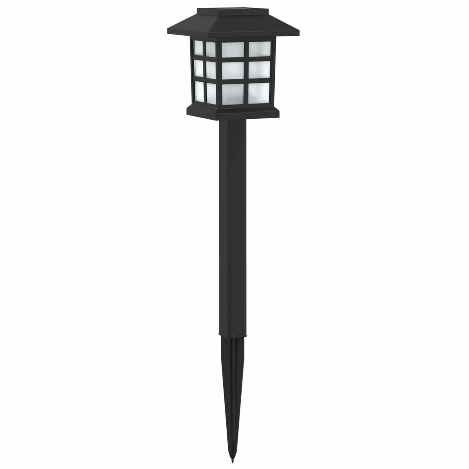Luci solari da esterno con picchetto 6 pz Bianco caldo 38,5 cm