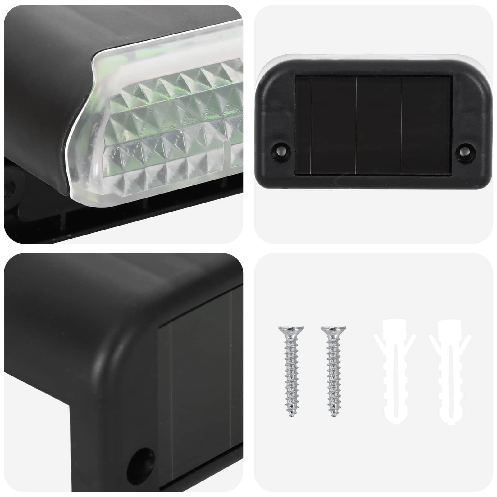 Luci solari da esterno con picchetto 12 pz Bianco caldo 4,5 cm