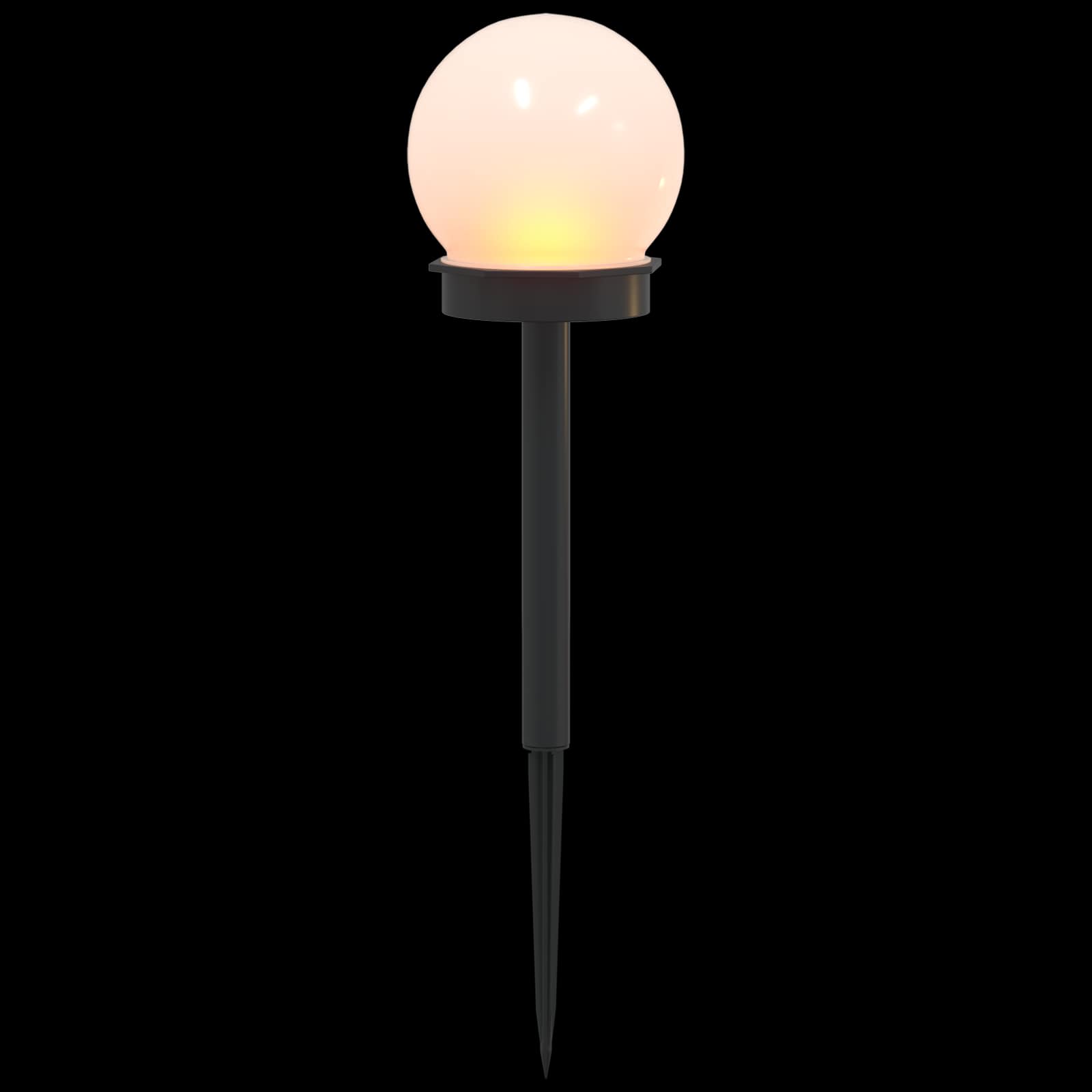 Luci solari da esterno con picchetto 4 pz Bianco caldo 38,5 cm