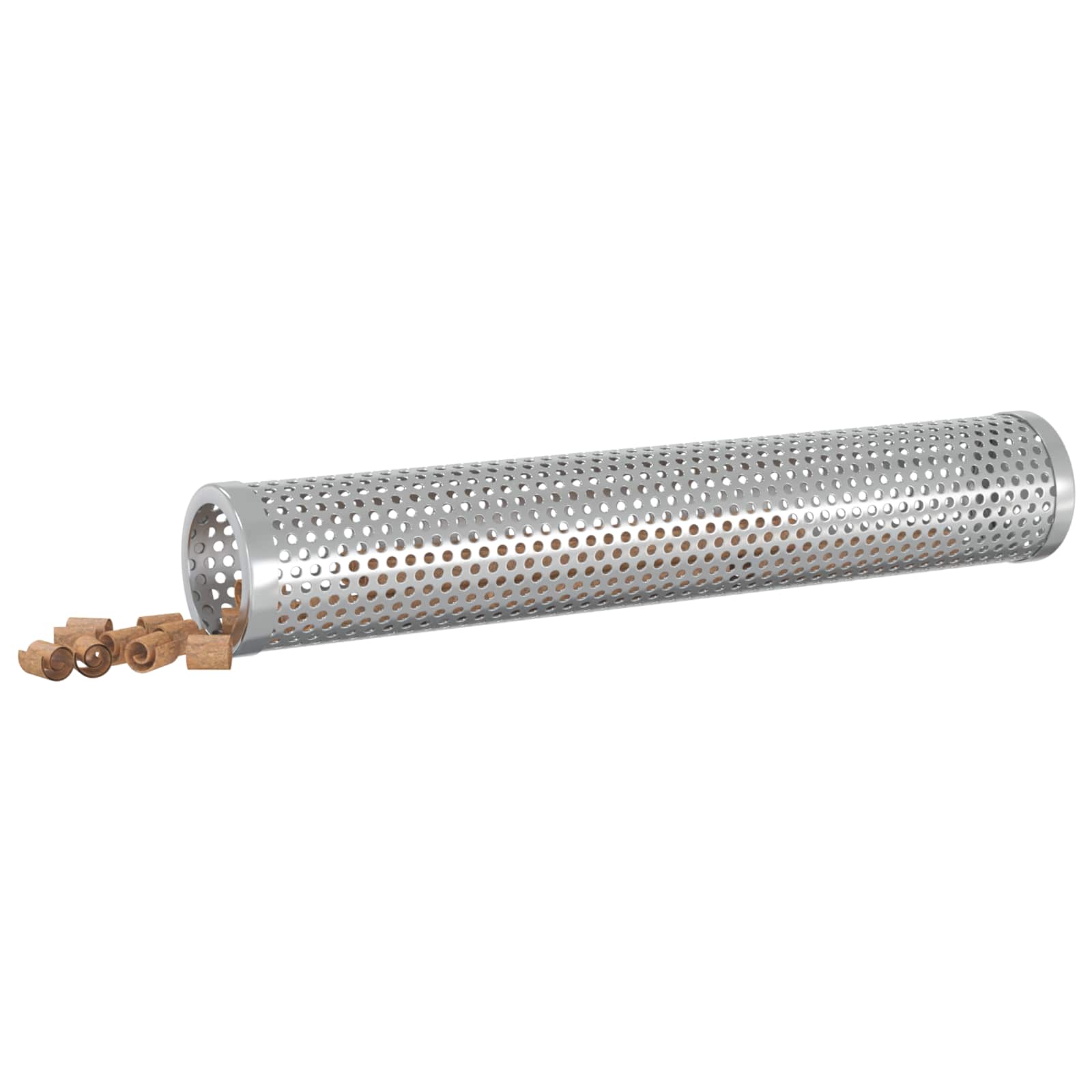 Tubo affumicatore 2 pz Ø 5 x 30 cm Acciaio Inox 304 Argento