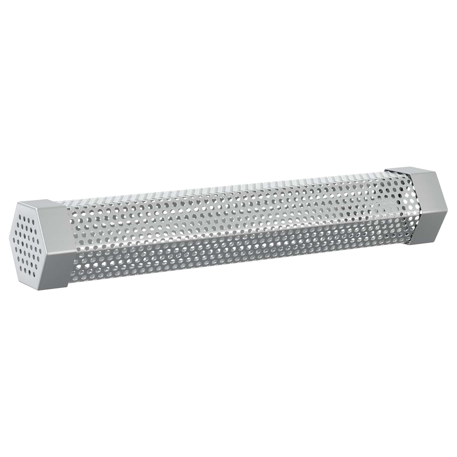 Tubo affumicatore 2 pz 5 x 5 x 30 cm Acciaio Inox 304 Argento