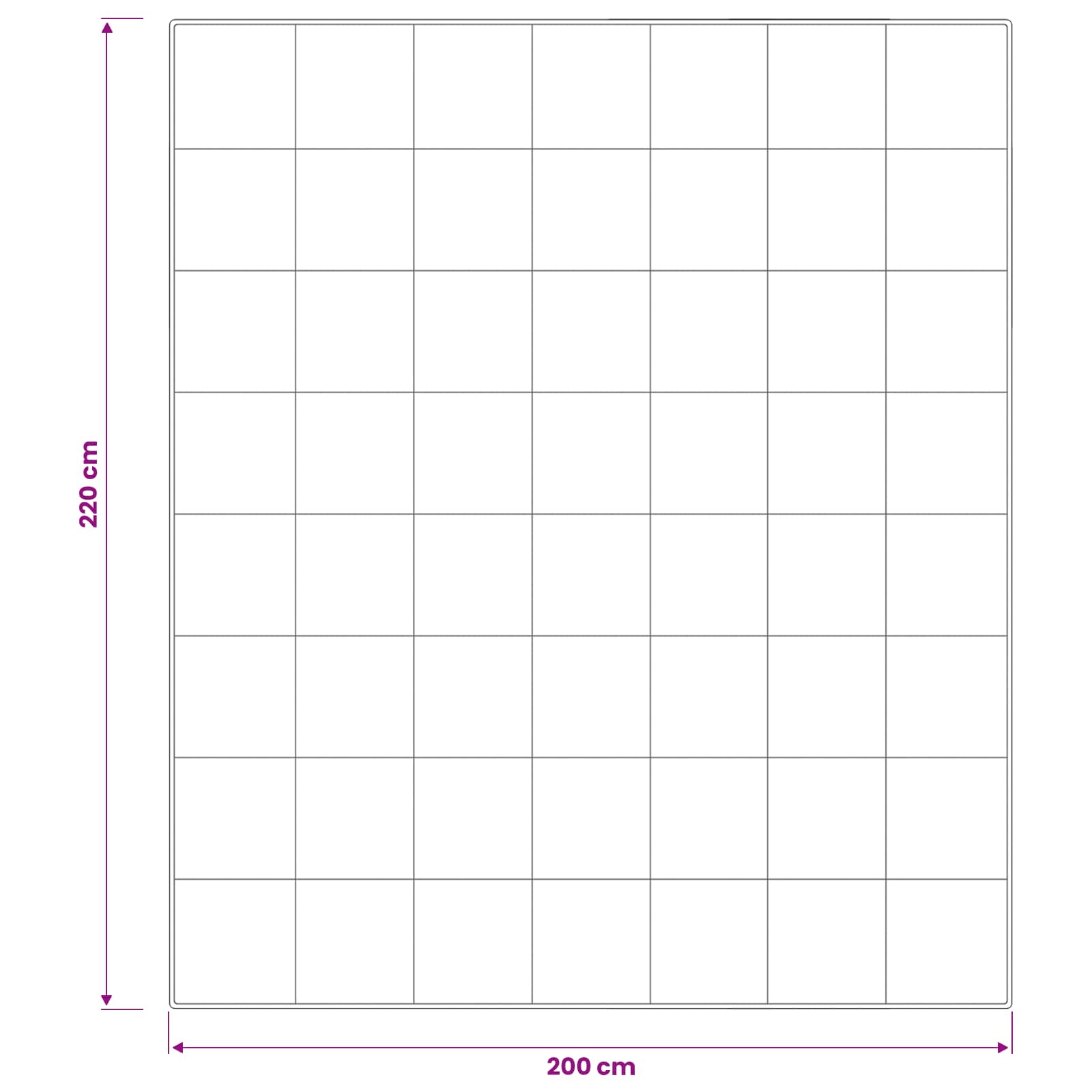 Piumone FULDA 200 x 200 cm Estate 100 GSM 90% piuma d'oca