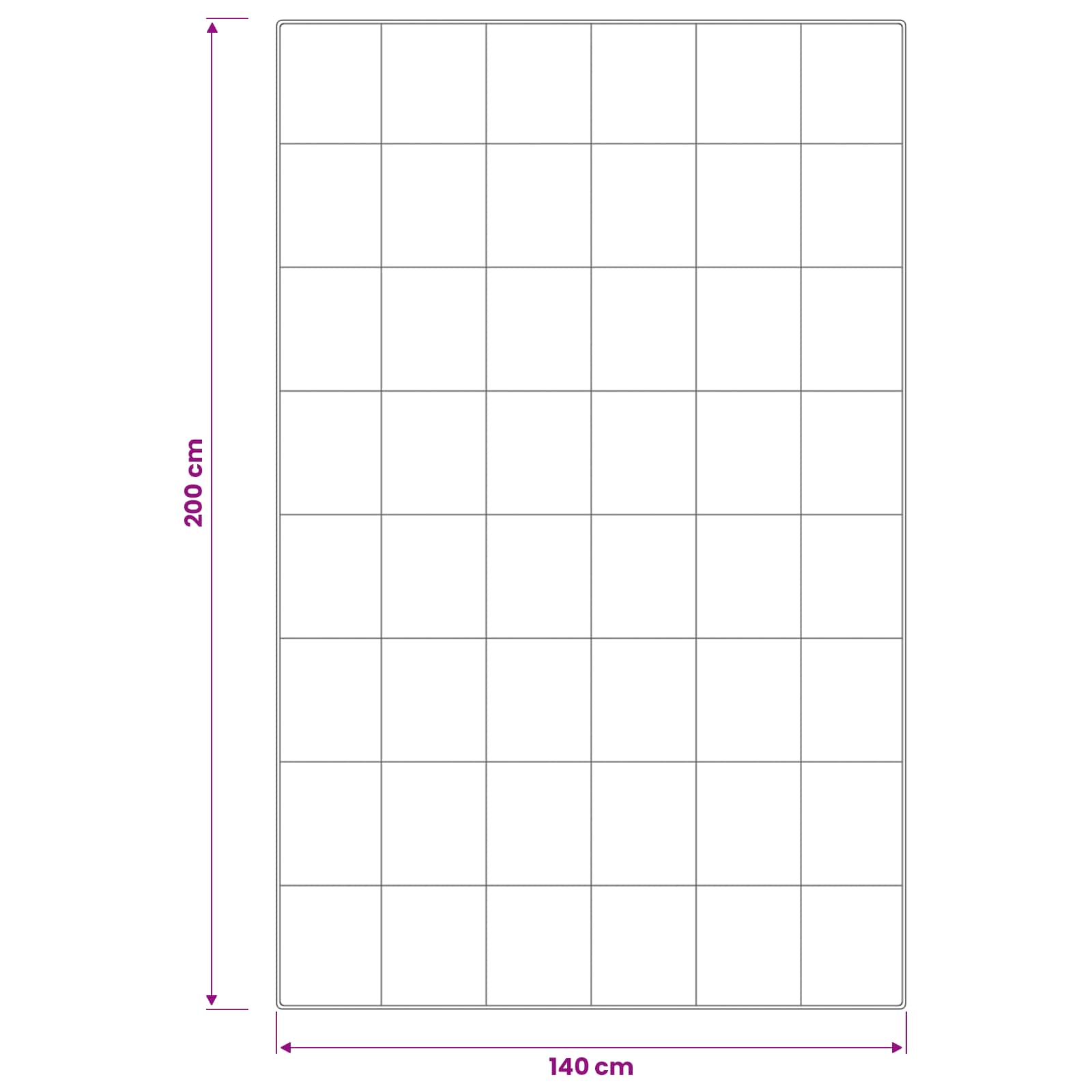 Piumone TRIER 140x200 cm 4 stagioni 350 GSM Bianco