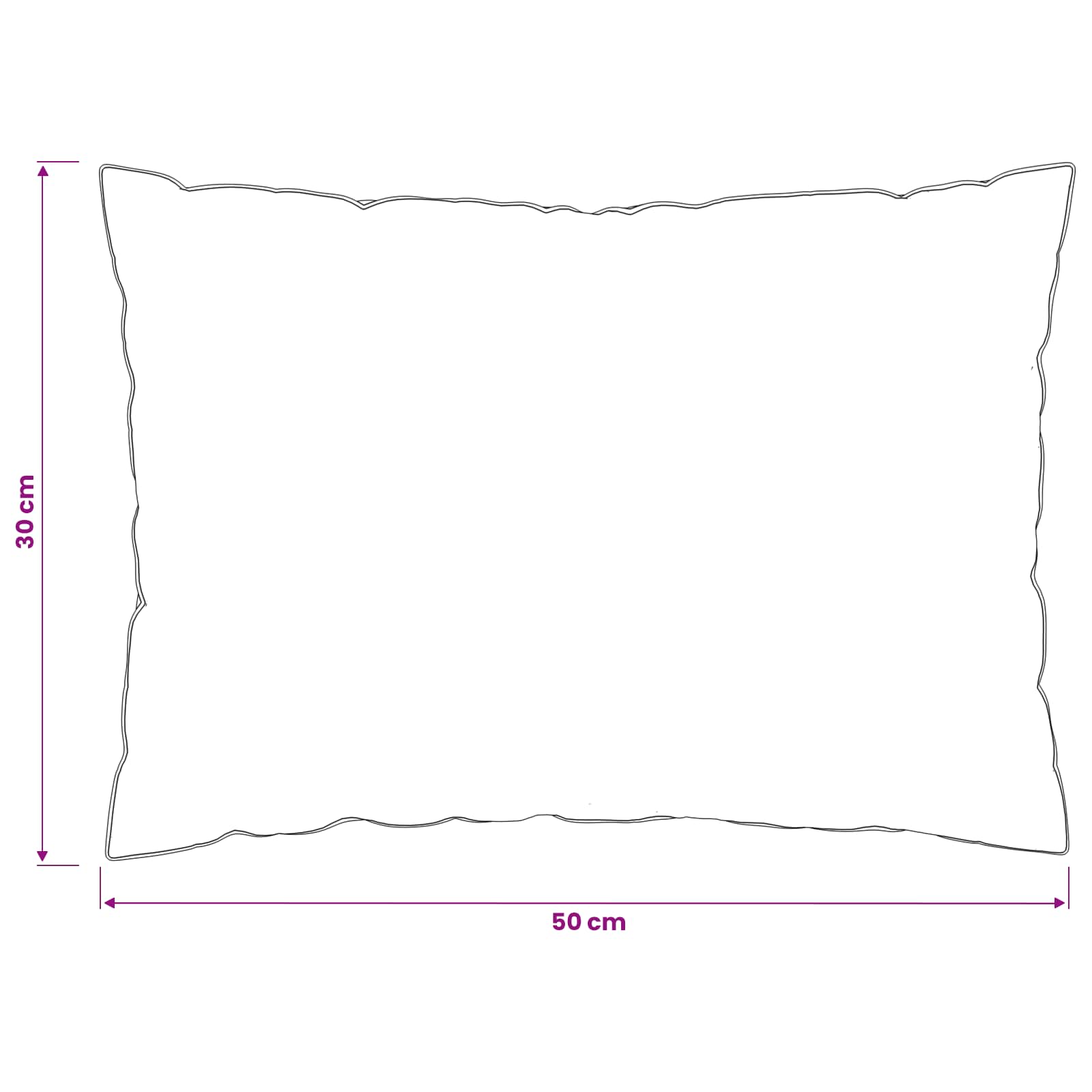 Cuscino FULDA 2 pz 30 x 50 cm 100% piuma d’oca e piumino Bianco
